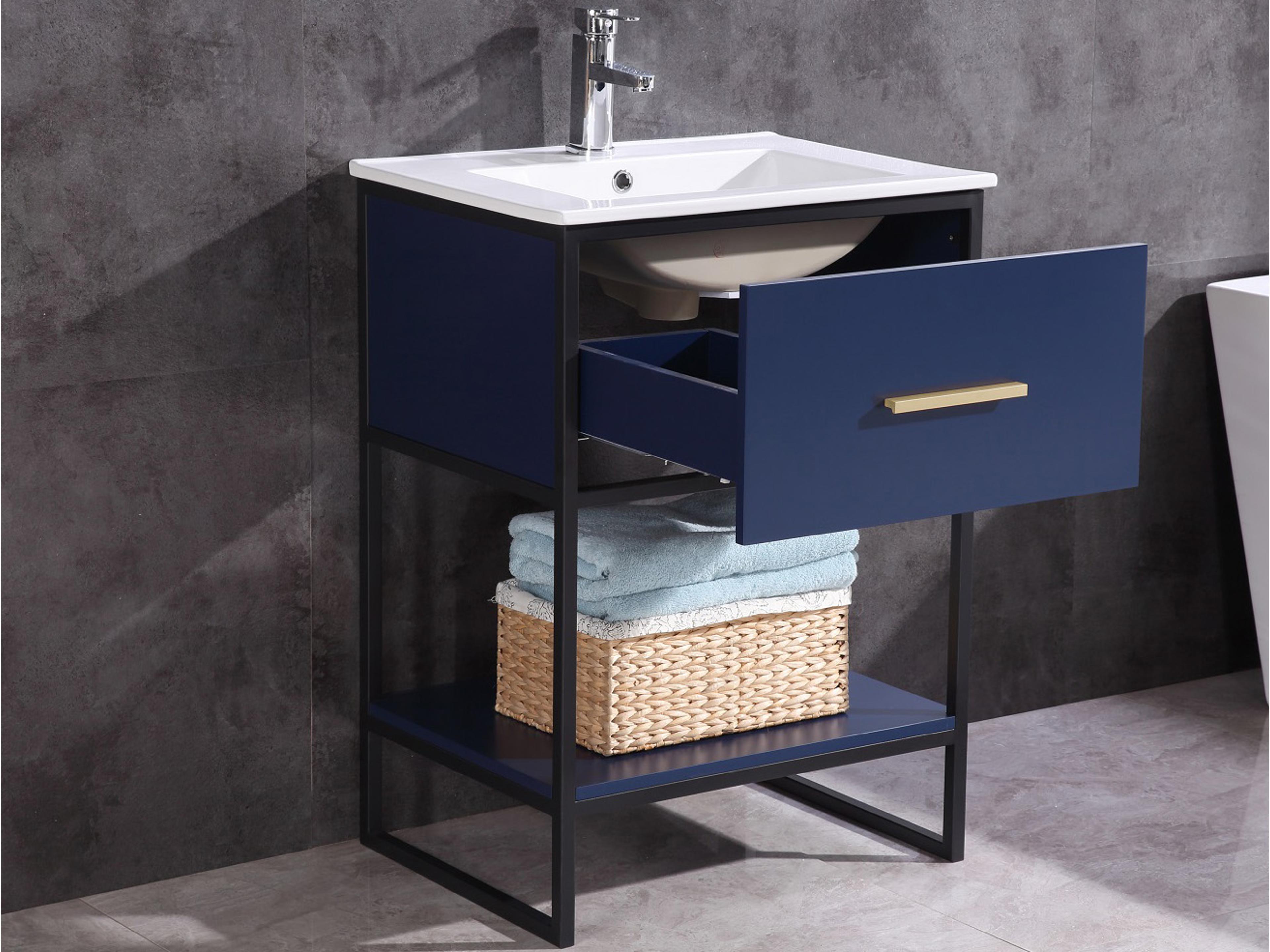 Legion Furniture Wh Series Blue Vanity