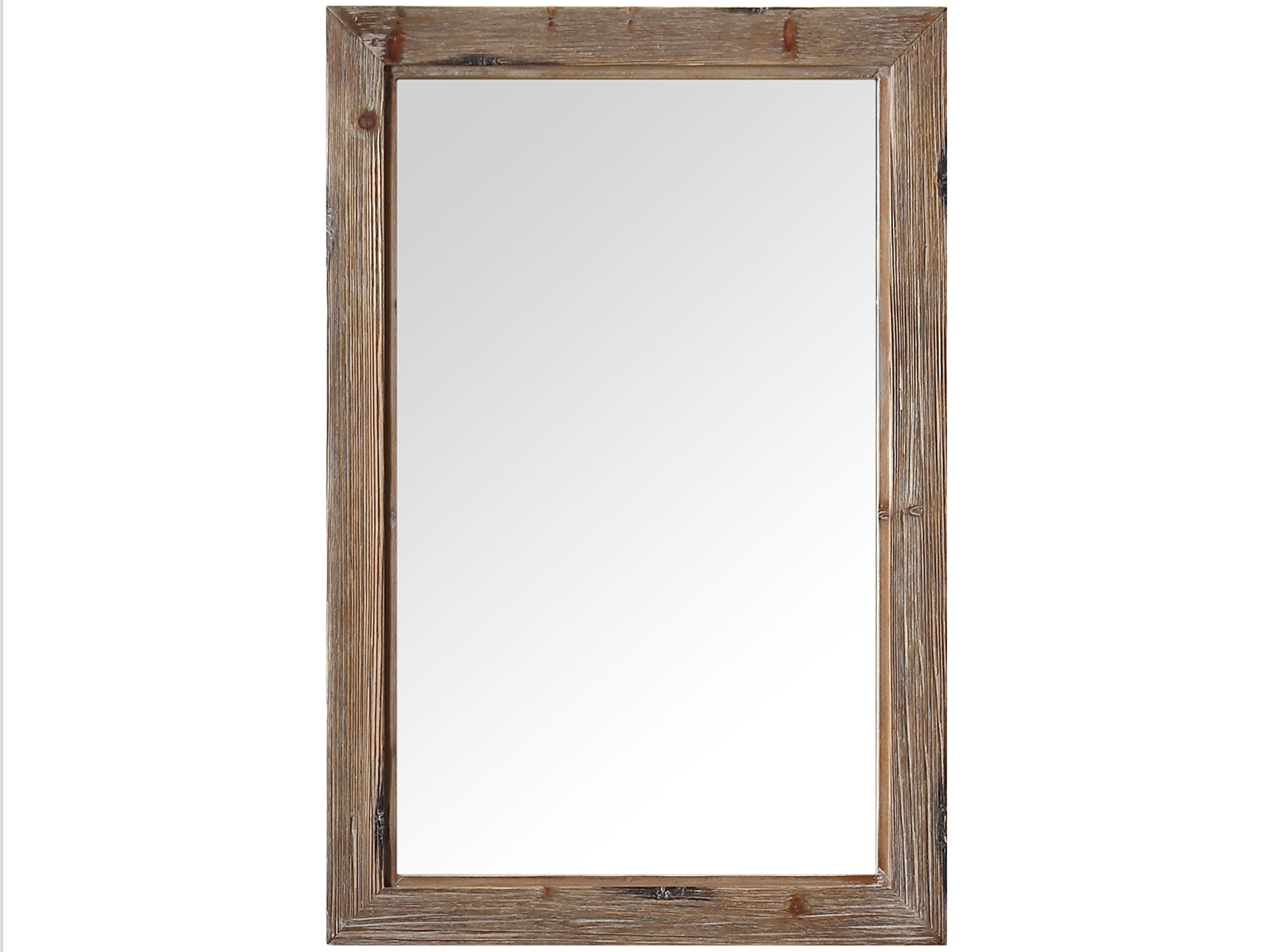 Wh Series Brown Wall Mirror Vertical