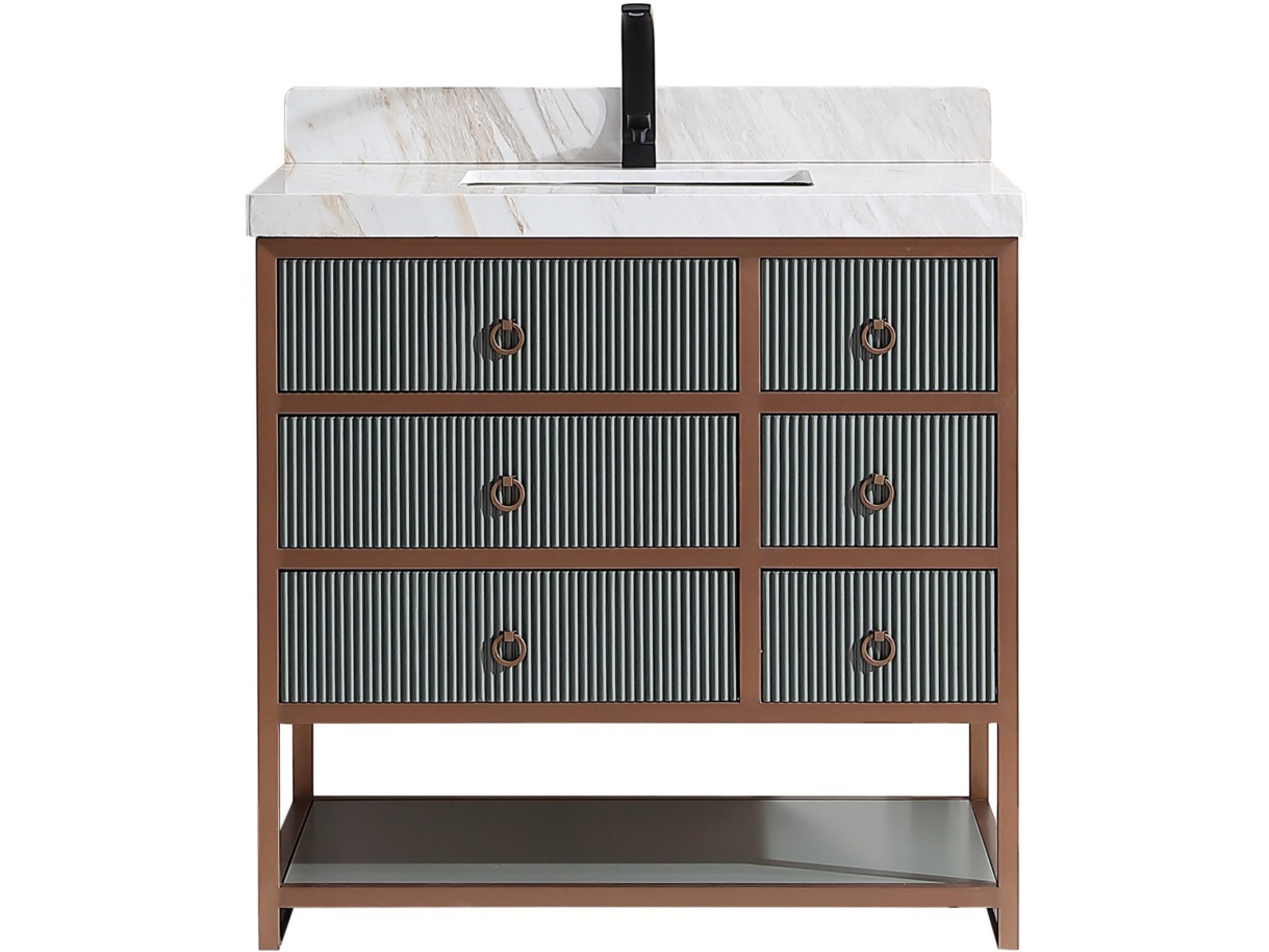 Wk Series Pewter Green Vanity