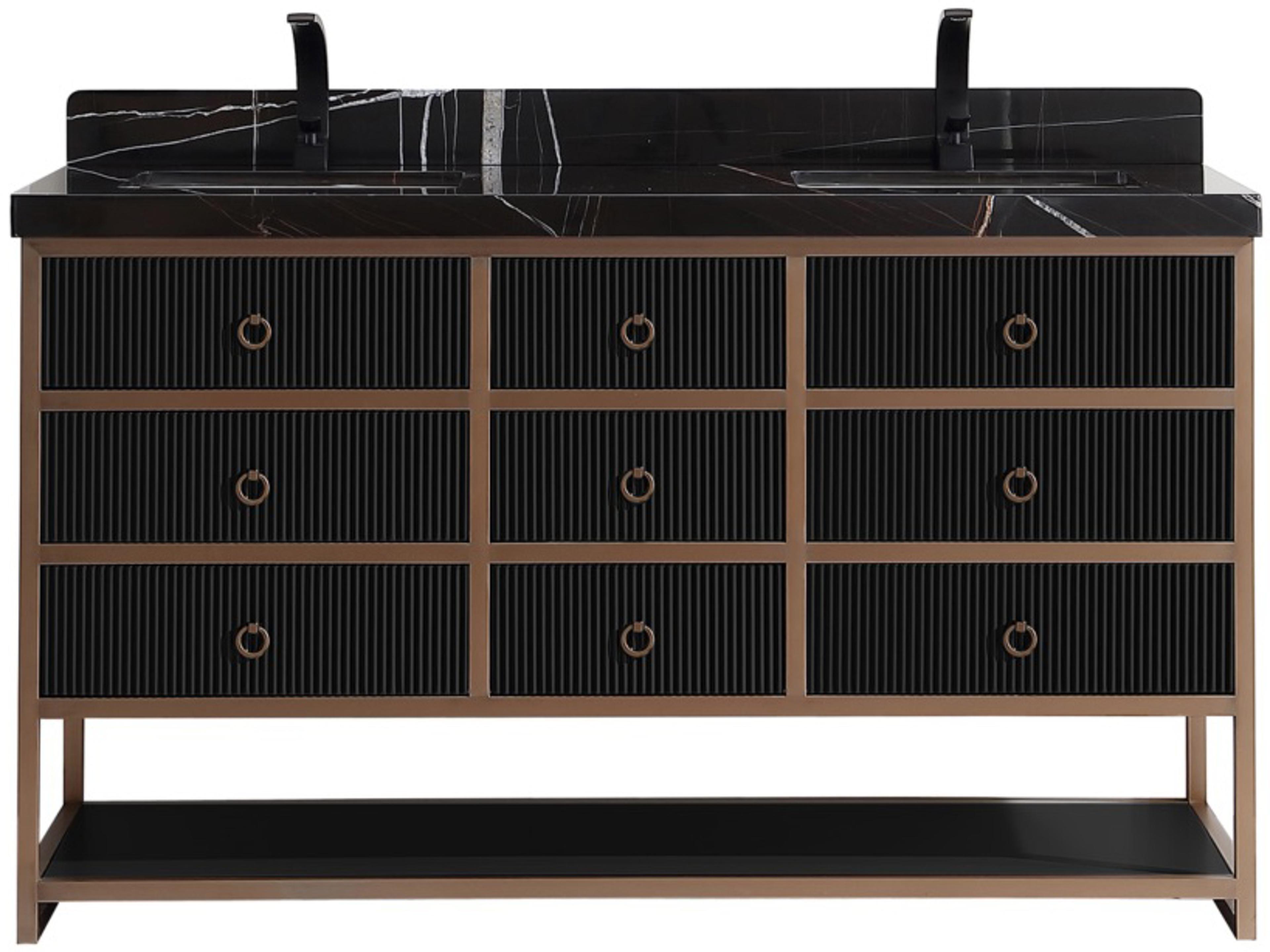 Wk Series Tricorn Black Vanity With Black Natural Top