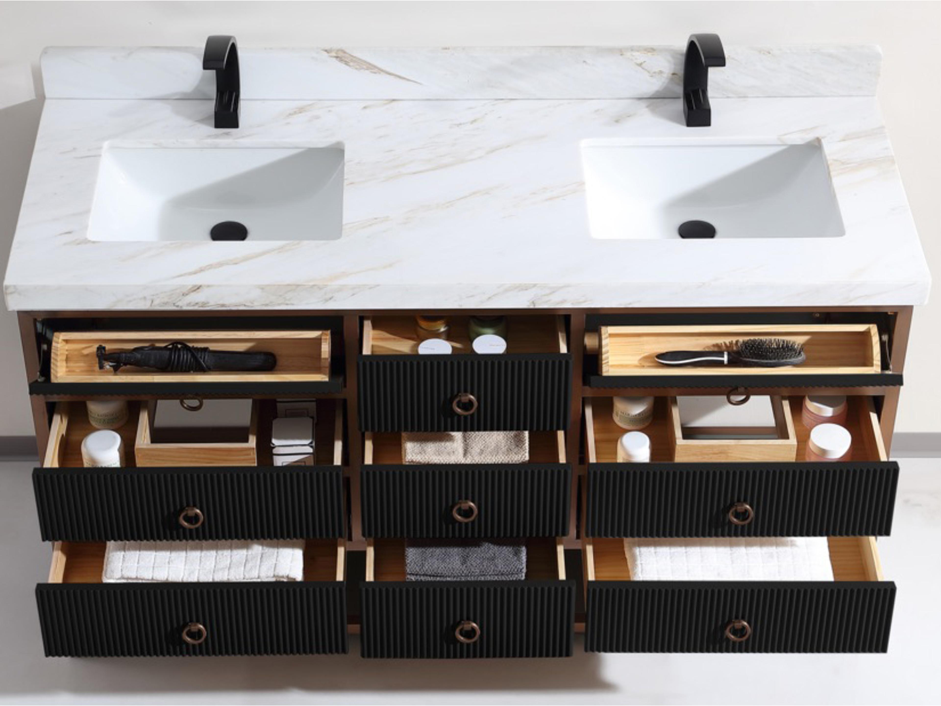 Legion Furniture Wk Series Tricorn Black Vanity