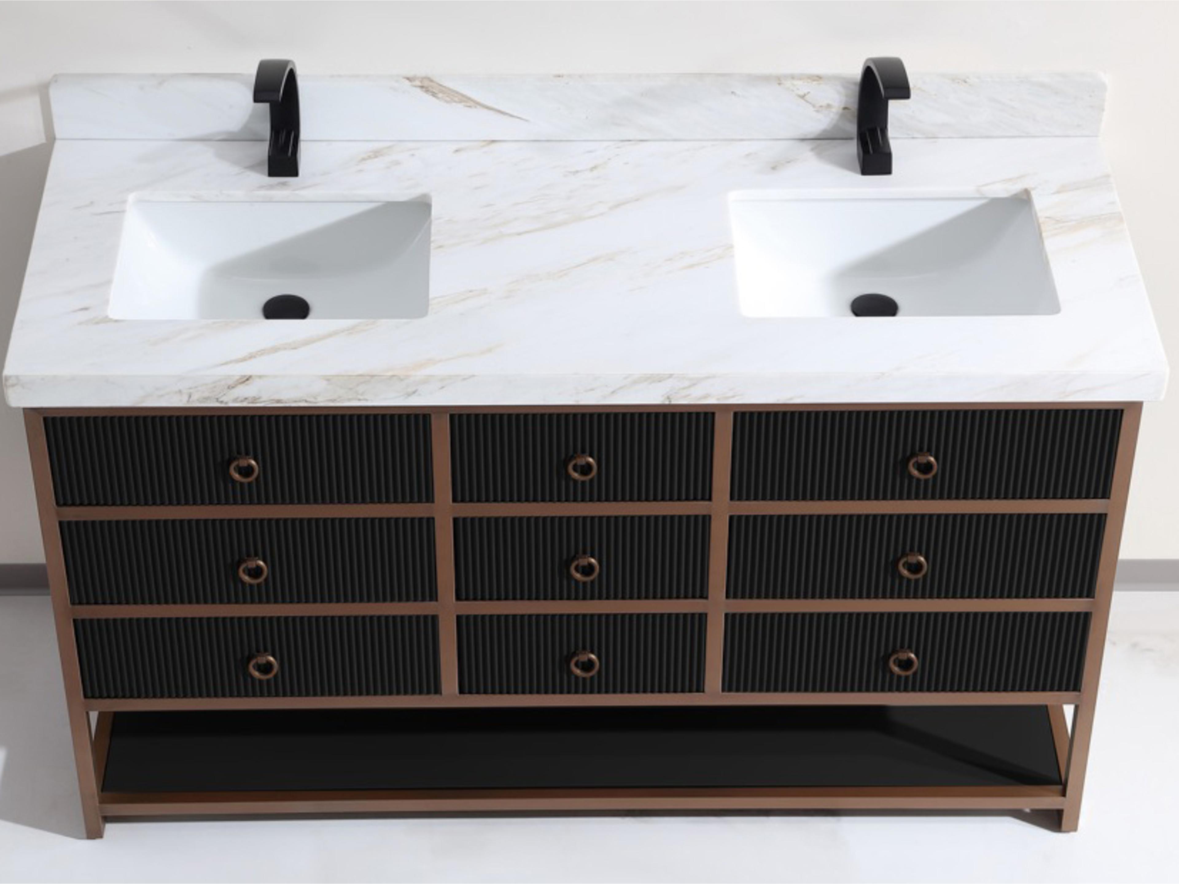 Legion Furniture Wk Series Tricorn Black Vanity