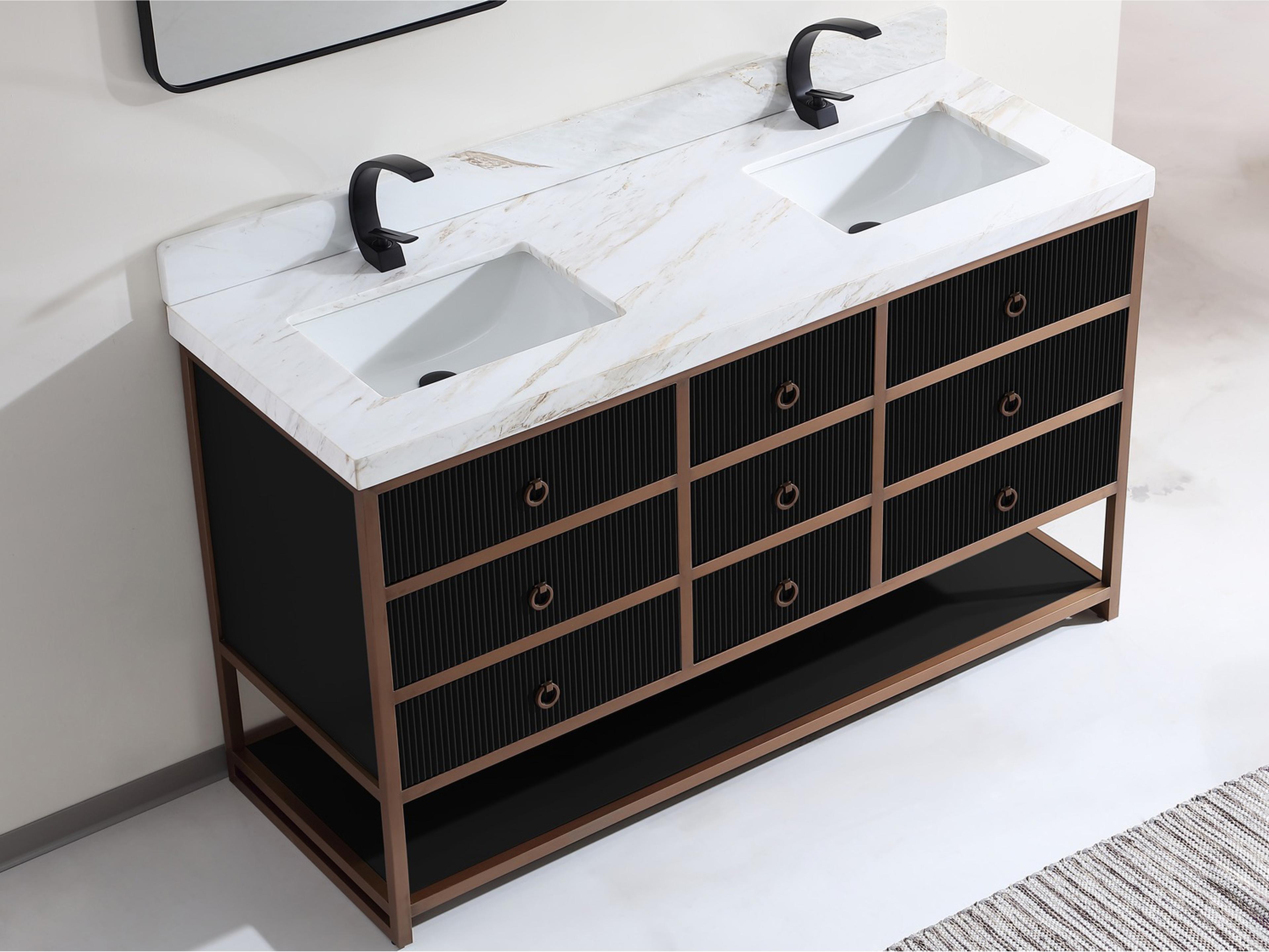 Legion Furniture Wk Series Tricorn Black Vanity