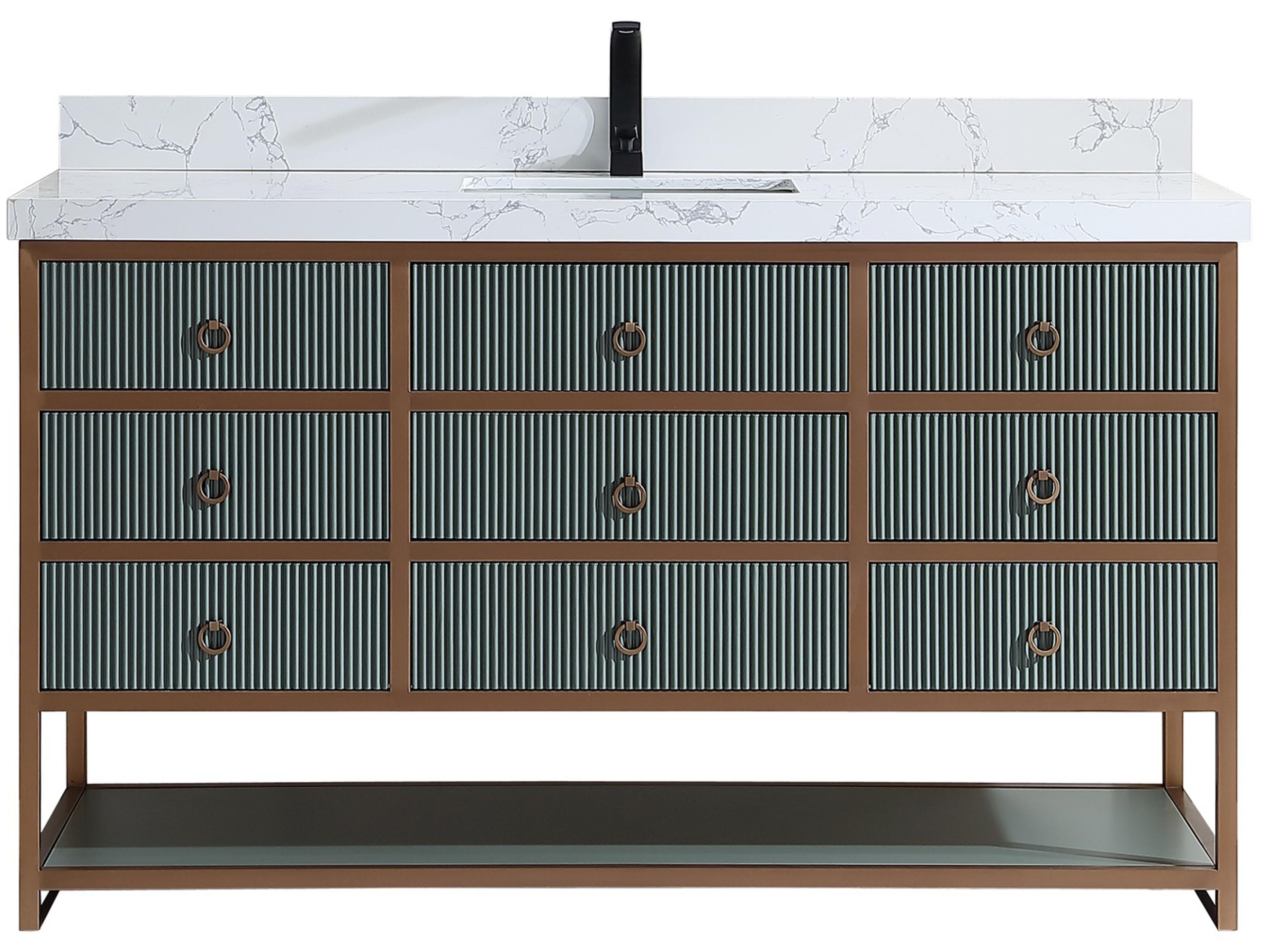 Wk Series Pewter Green Vanity