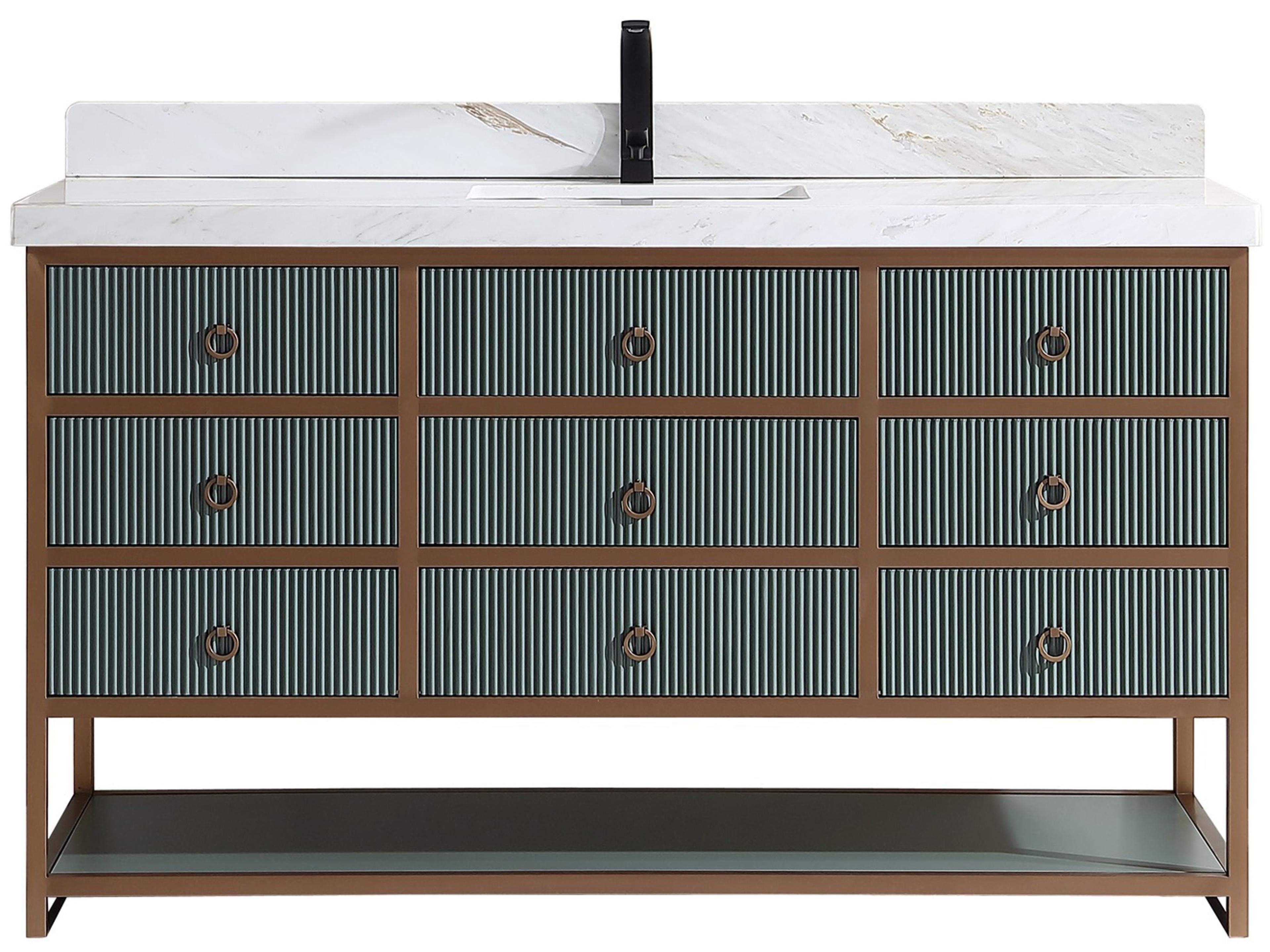 Wk Series Pewter Green Vanity