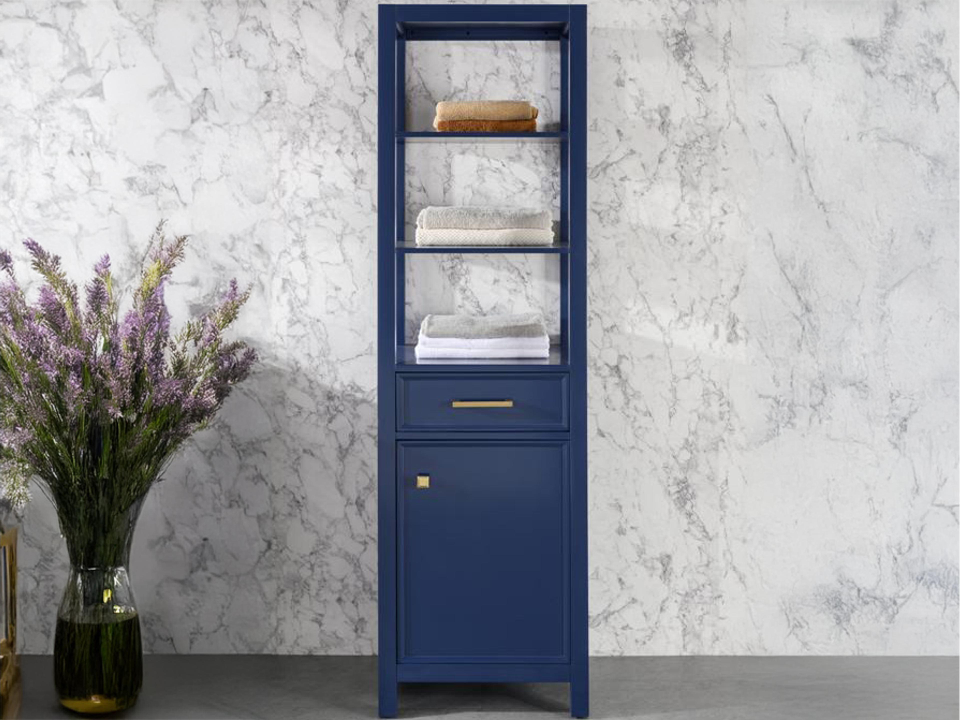 Wlf Series Blue Linen Cabinet