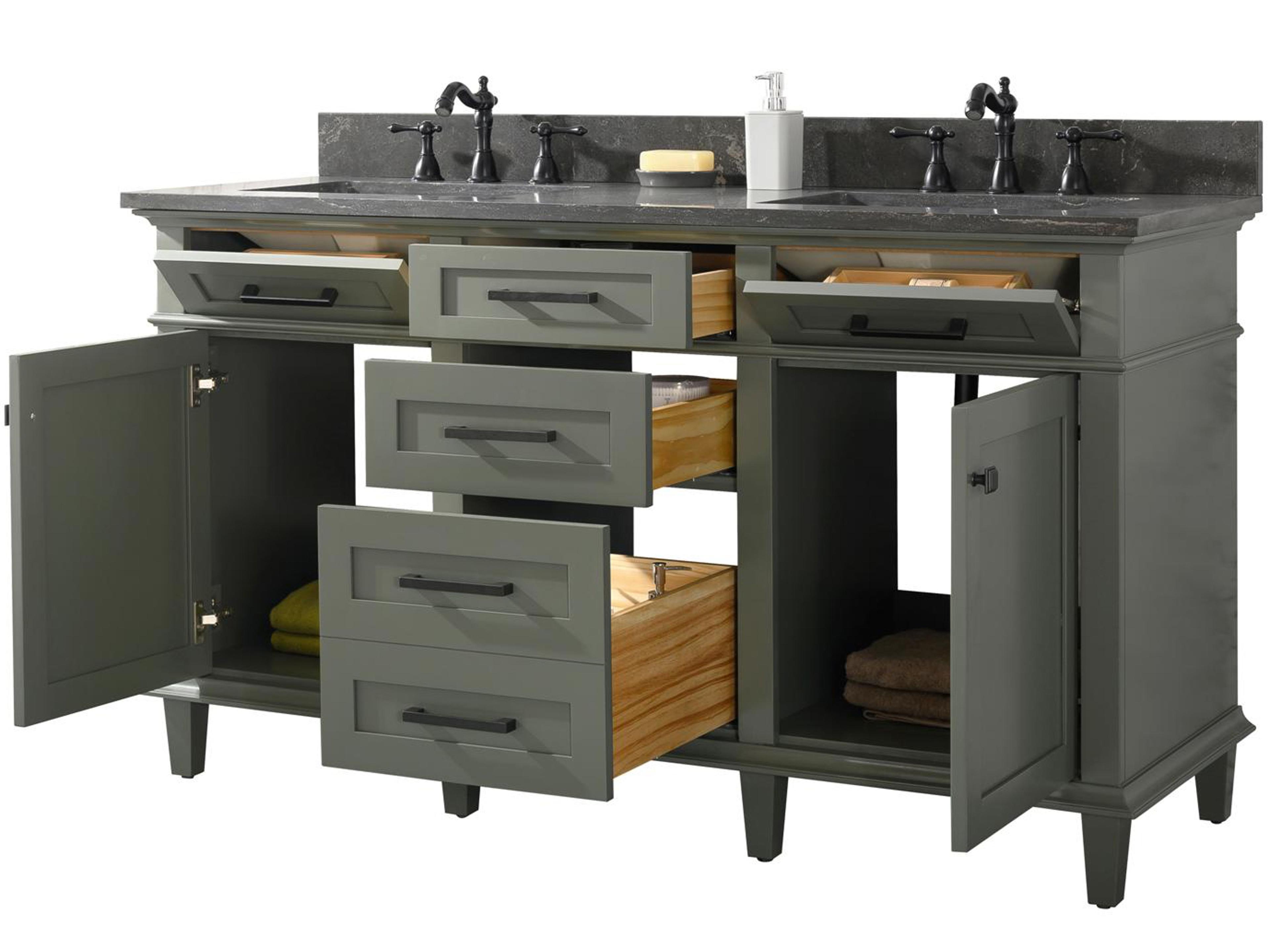 Legion Furniture Wlf Series Pewter Green Vanity