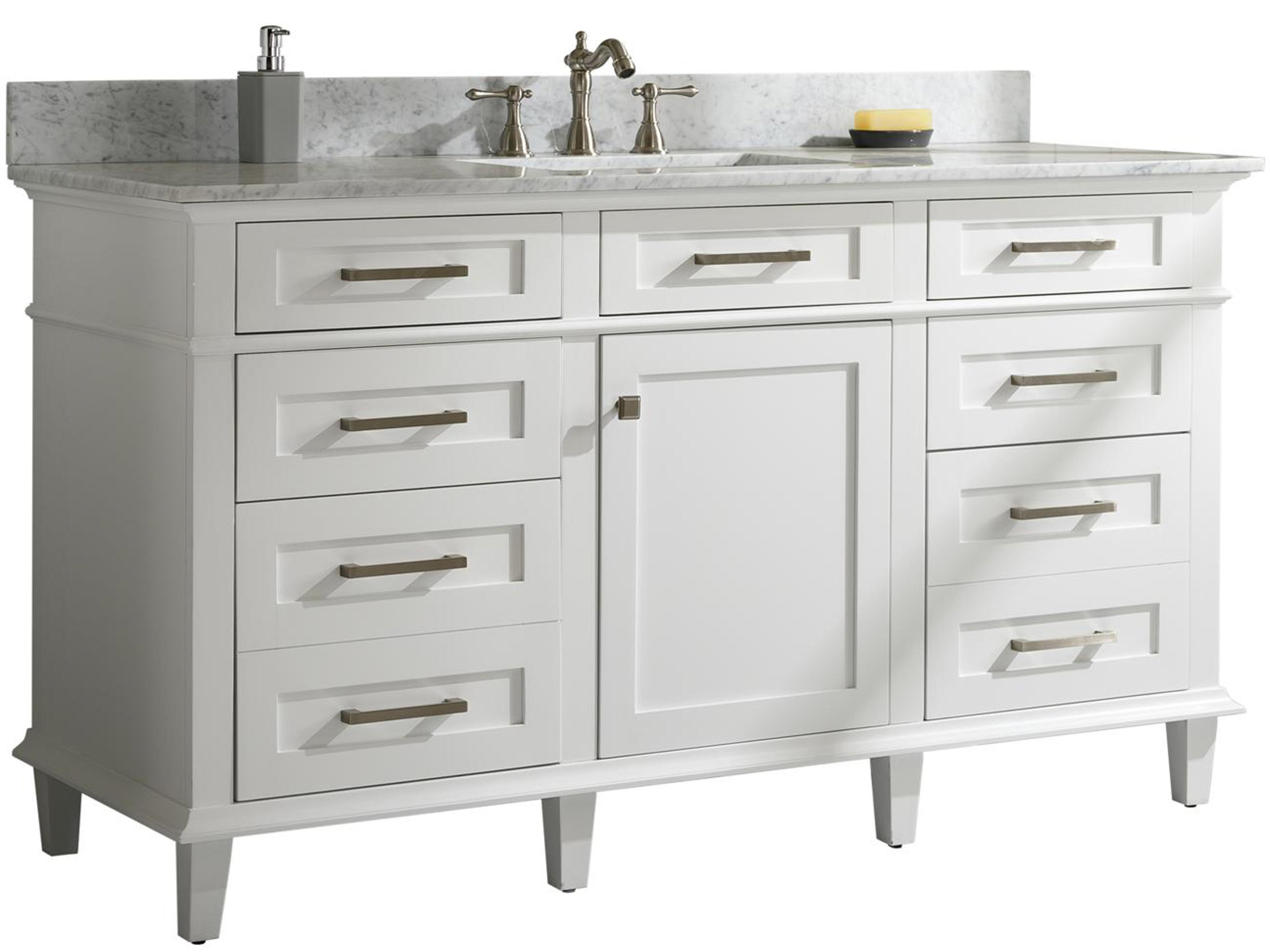 Wlf Series White Vanity