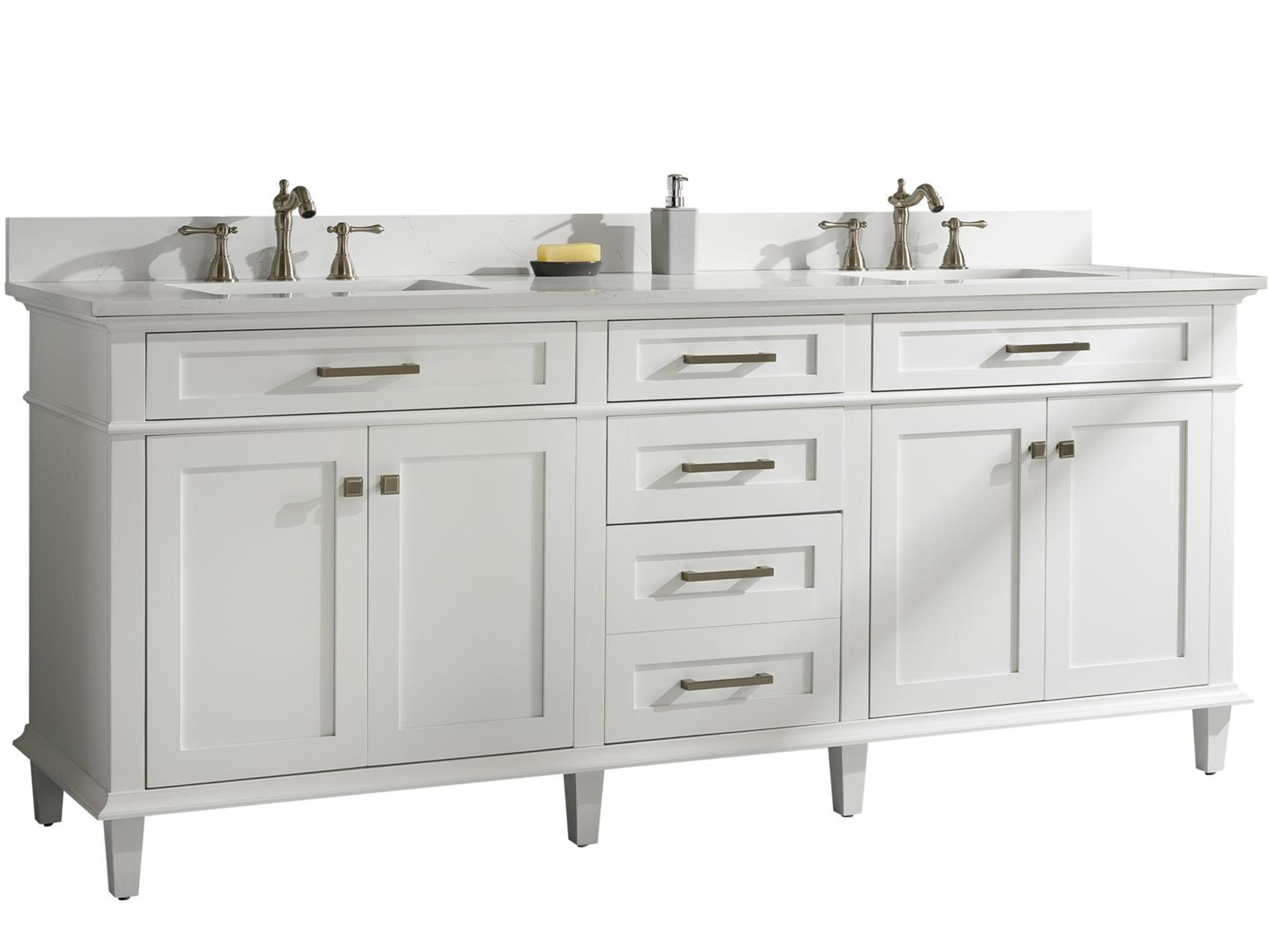 Wlf Series White Vanity