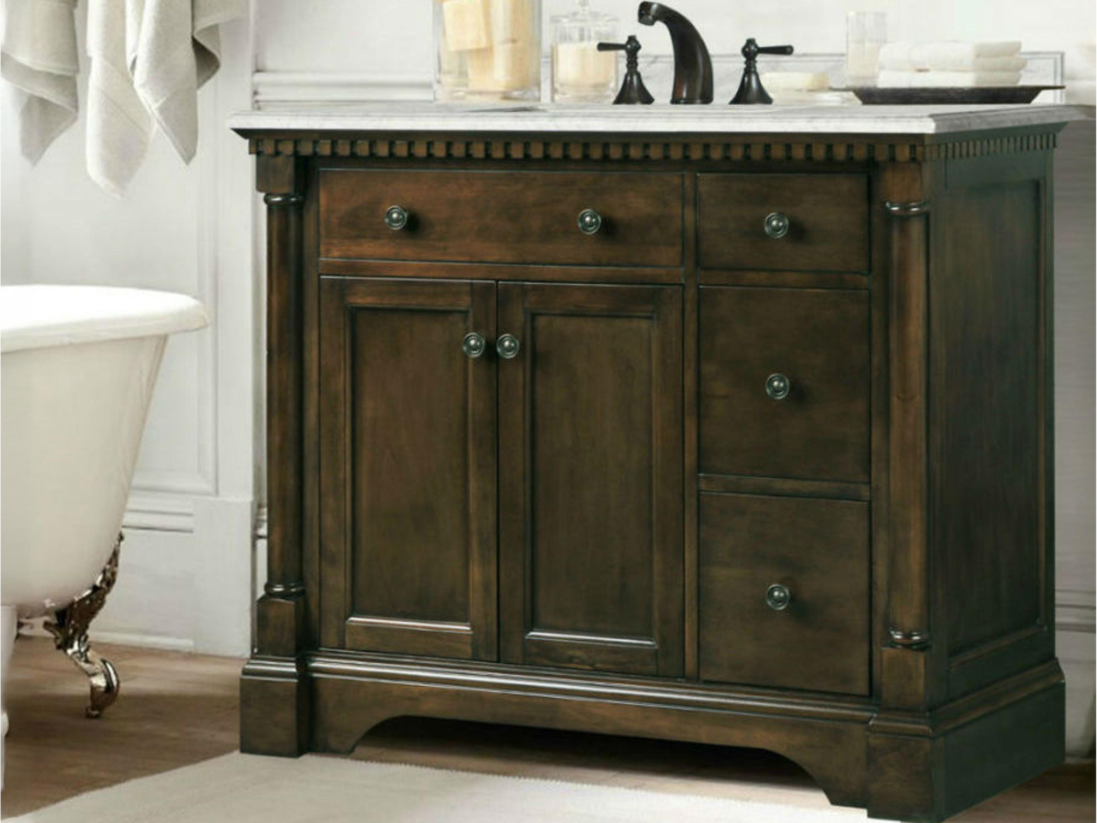 Wlf Series Sink Vanity Antique Coffee