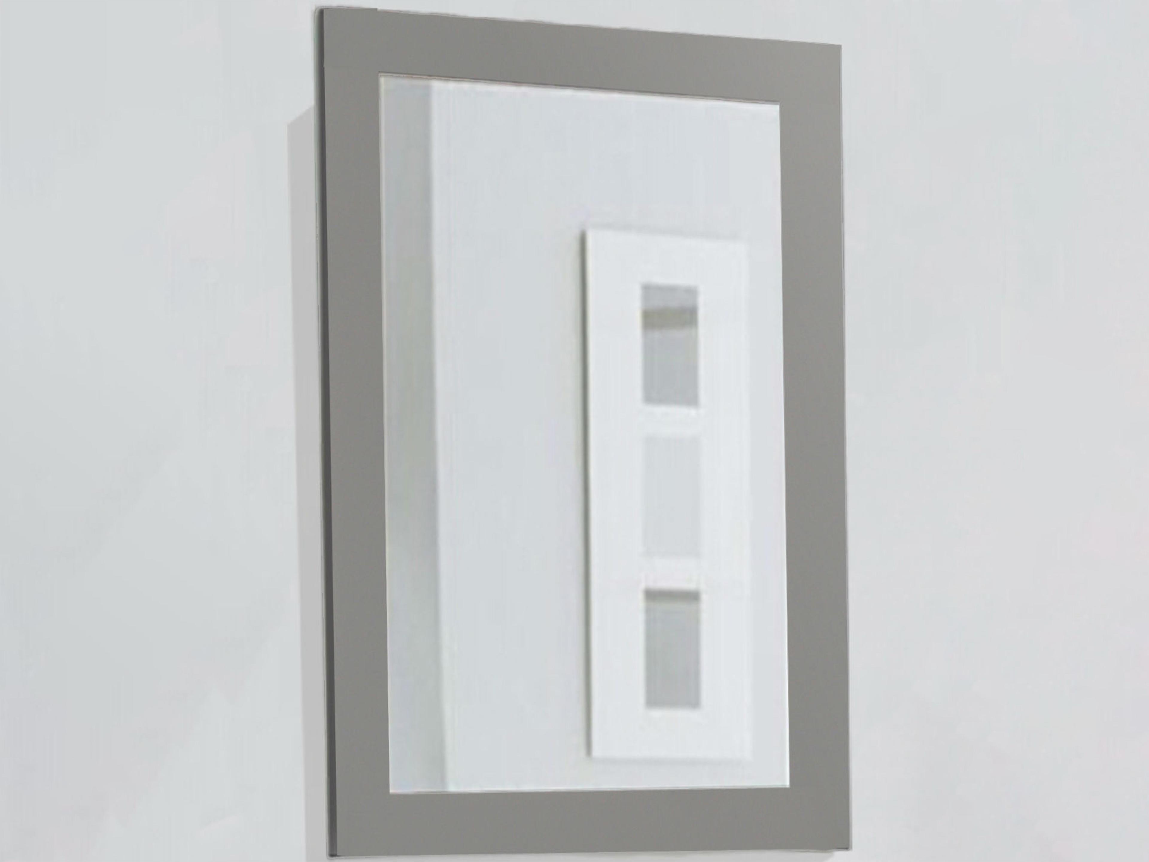 Wlf Series Sink Vanity Gray Wall Mirror Rectangular