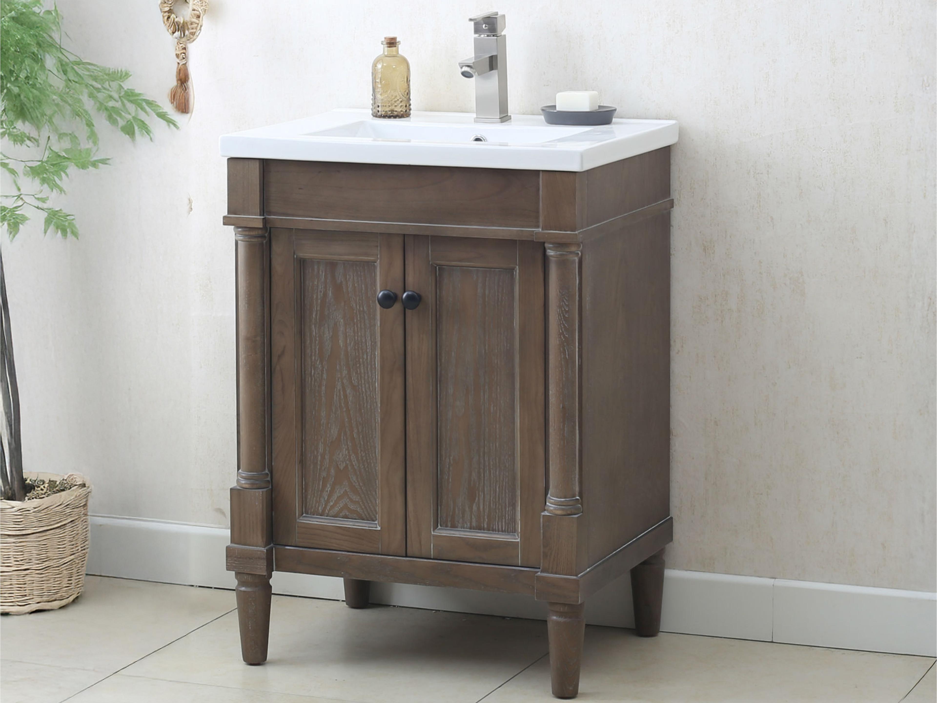 Wlf Series Sink Vanity Brown