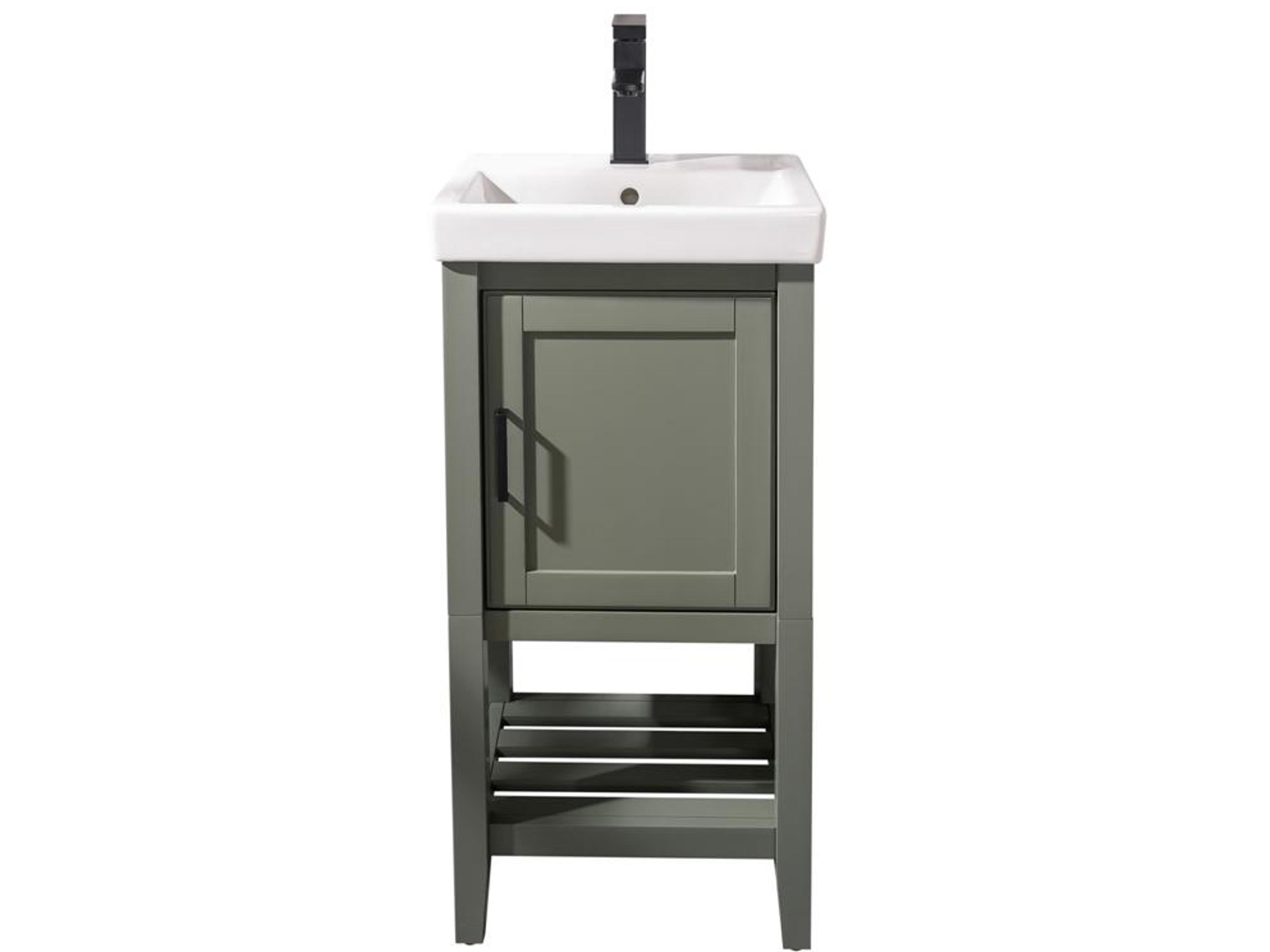 Wlf Series Pewter Green Vanity
