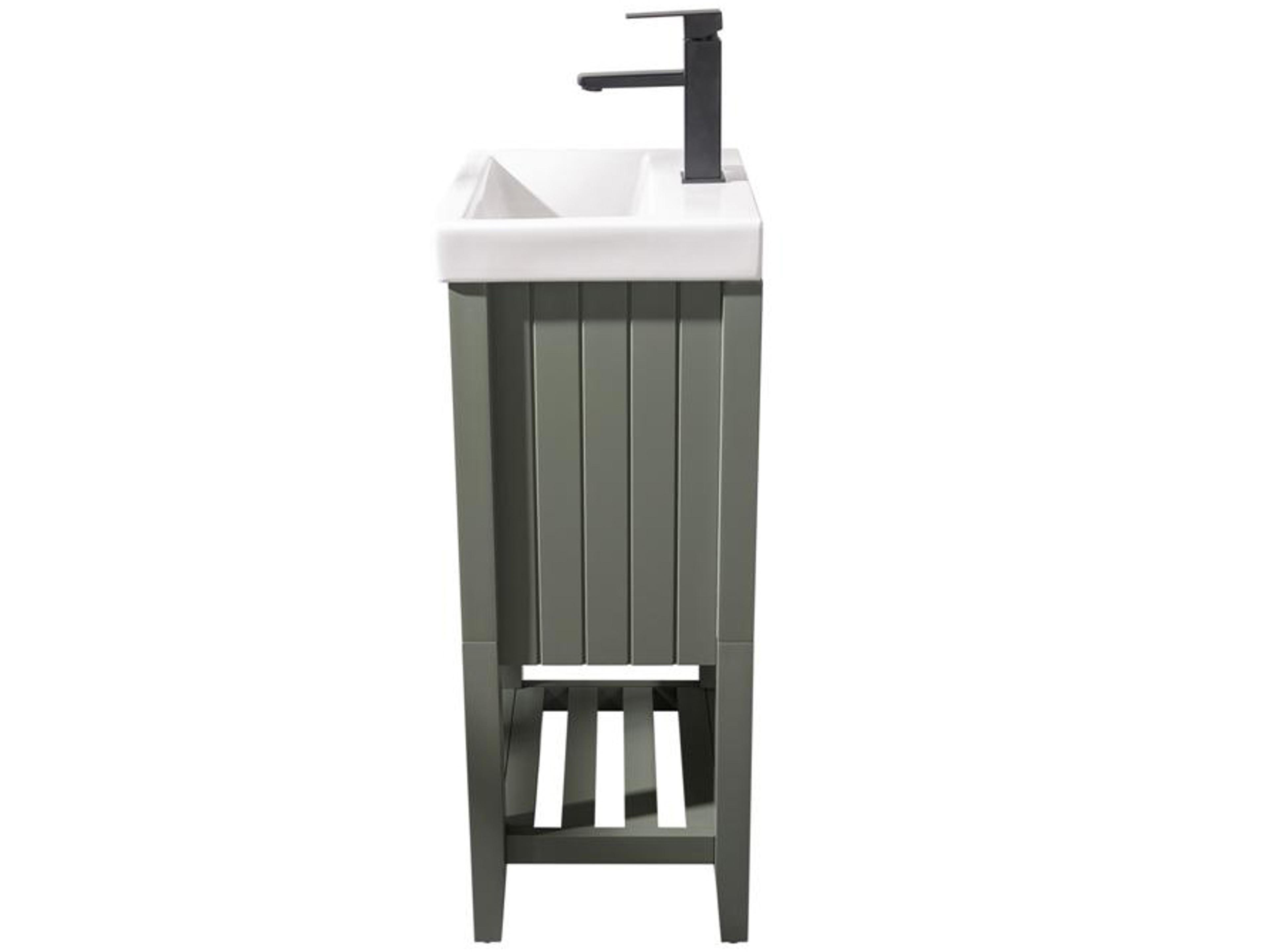 Legion Furniture Wlf Series Pewter Green Vanity
