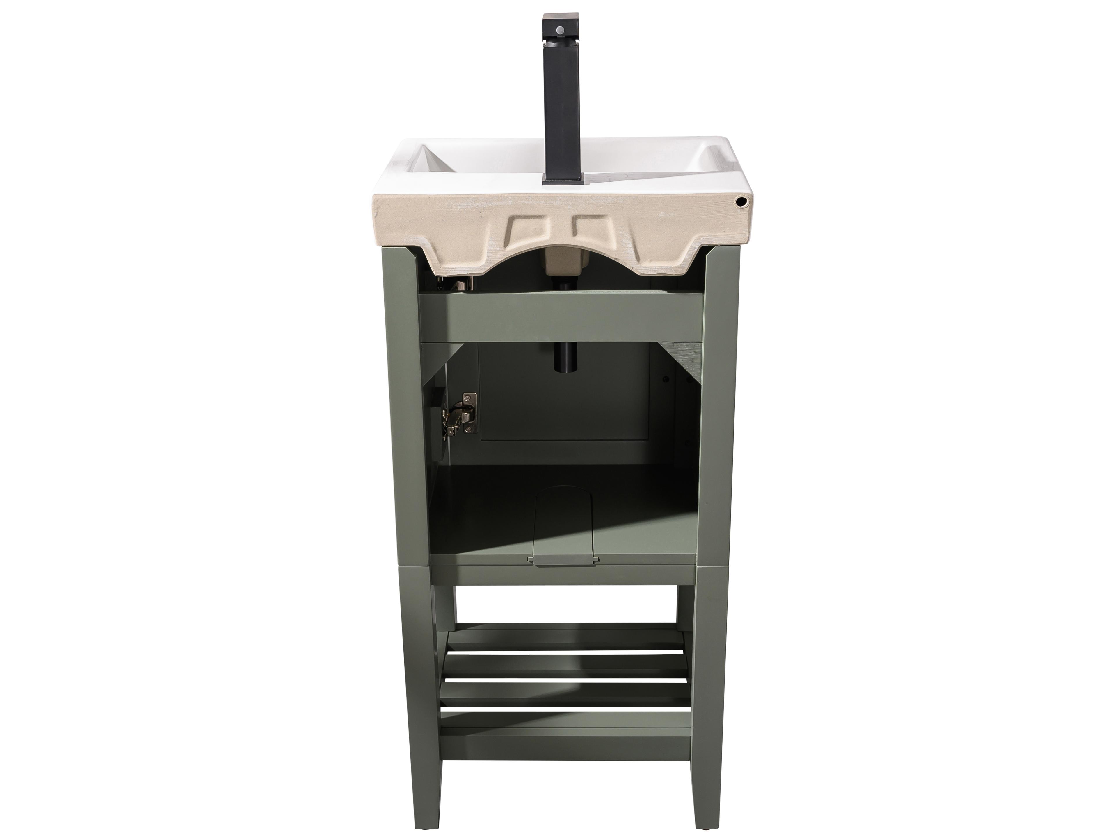 Legion Furniture Wlf Series Pewter Green Vanity