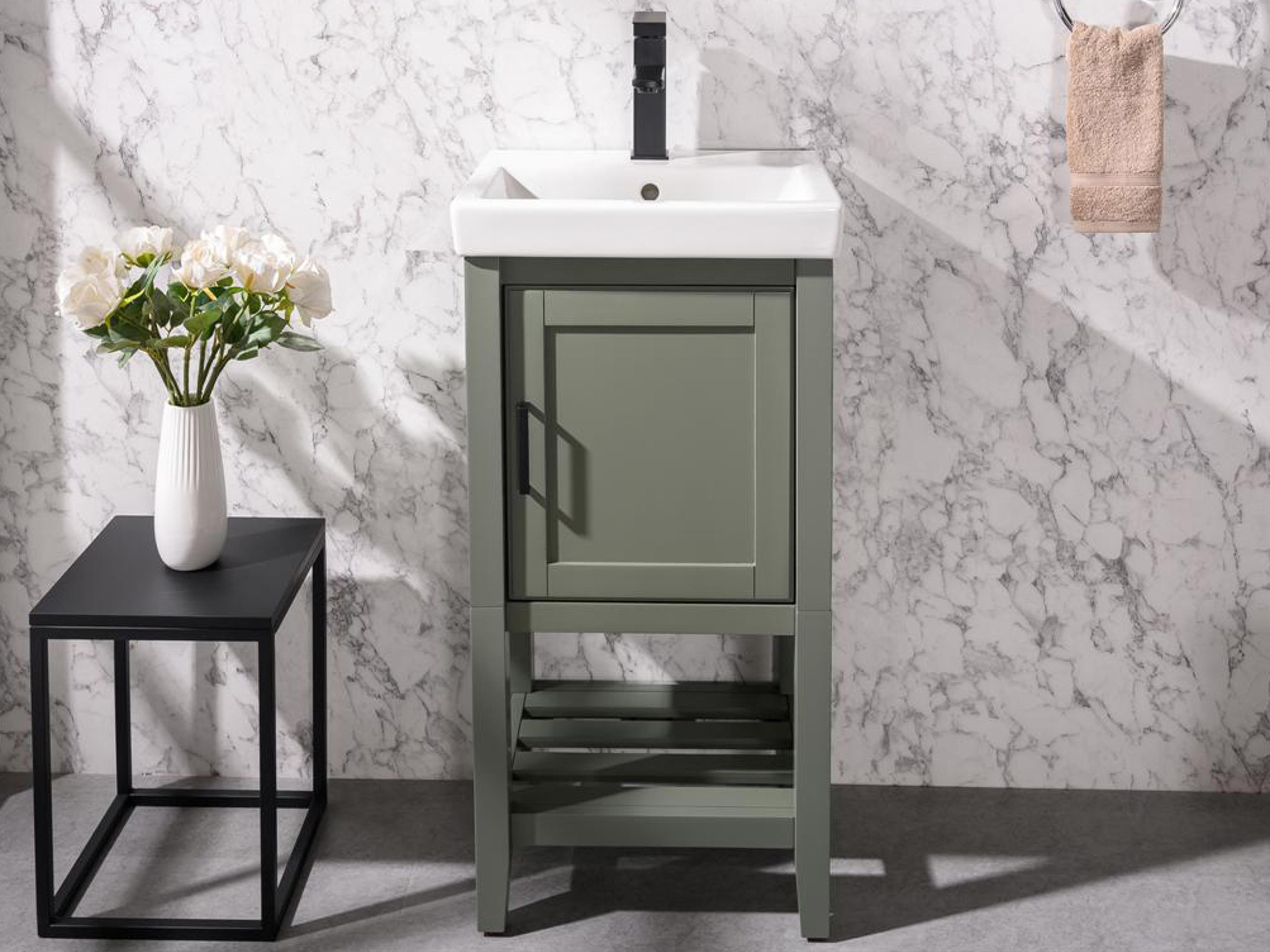 Legion Furniture Wlf Series Pewter Green Vanity