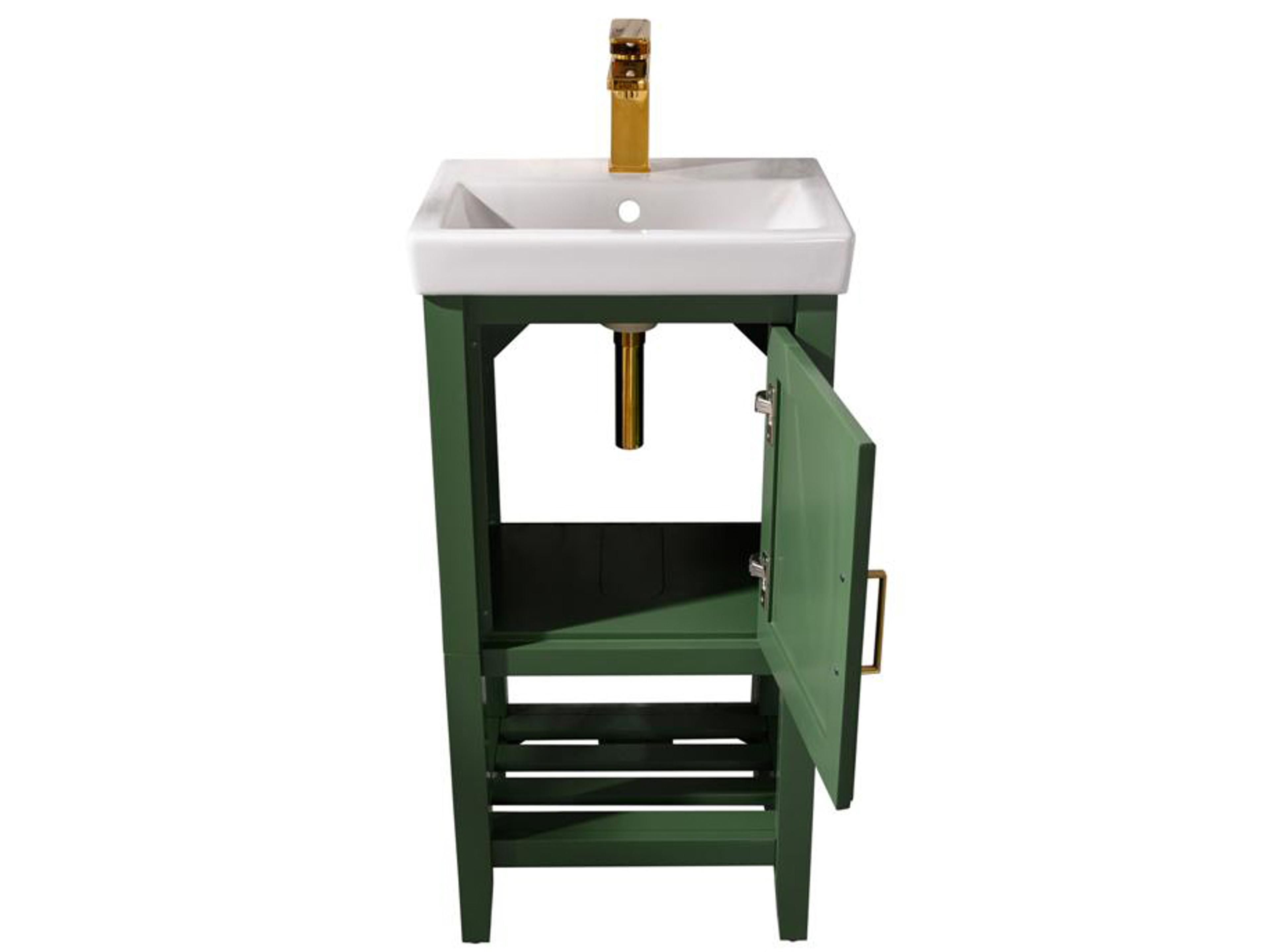 Legion Furniture Wlf Series Pewter Green Vanity