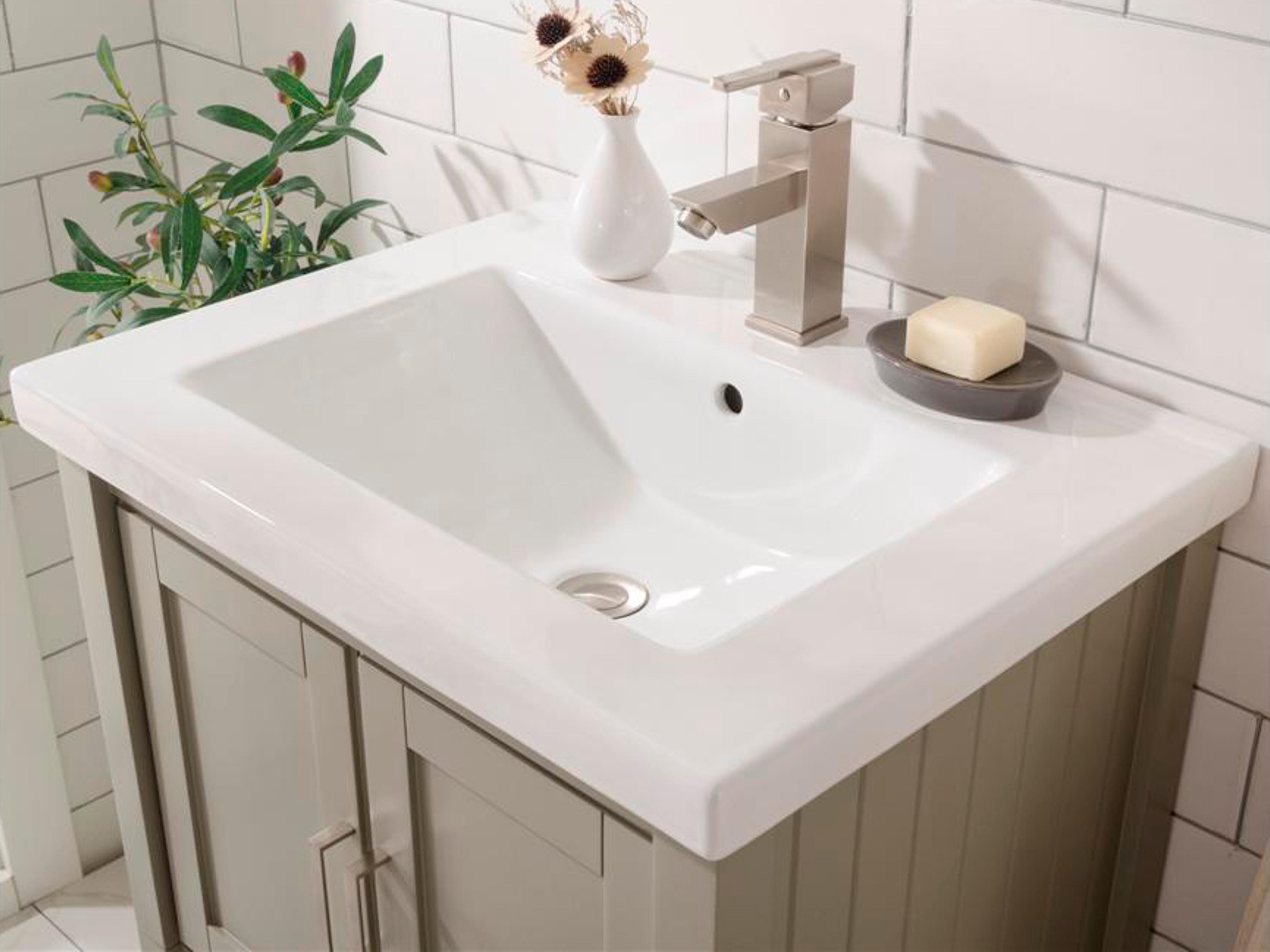 Legion Furniture Wlf Series White Gray Vanity