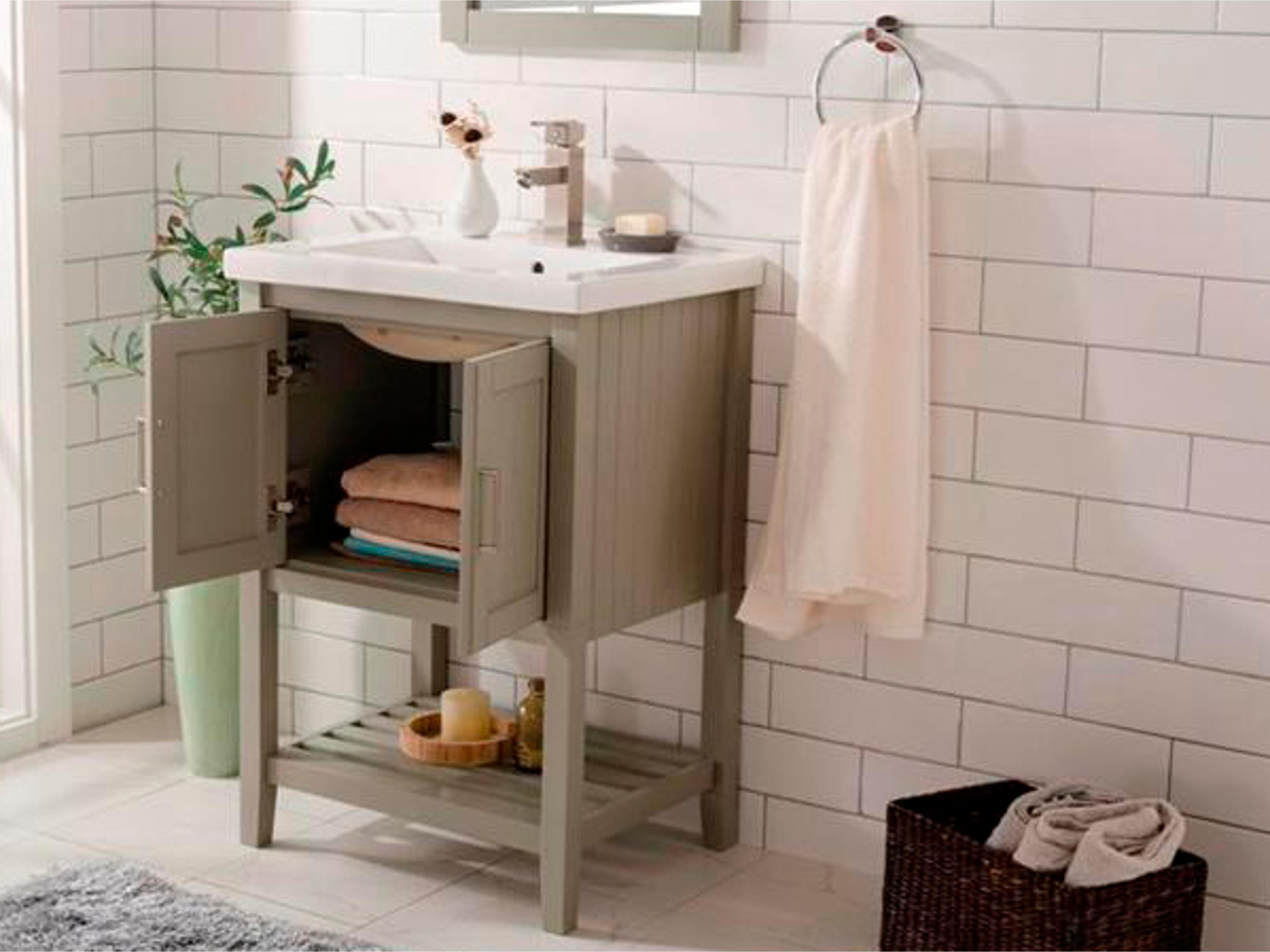 Legion Furniture Wlf Series White Gray Vanity