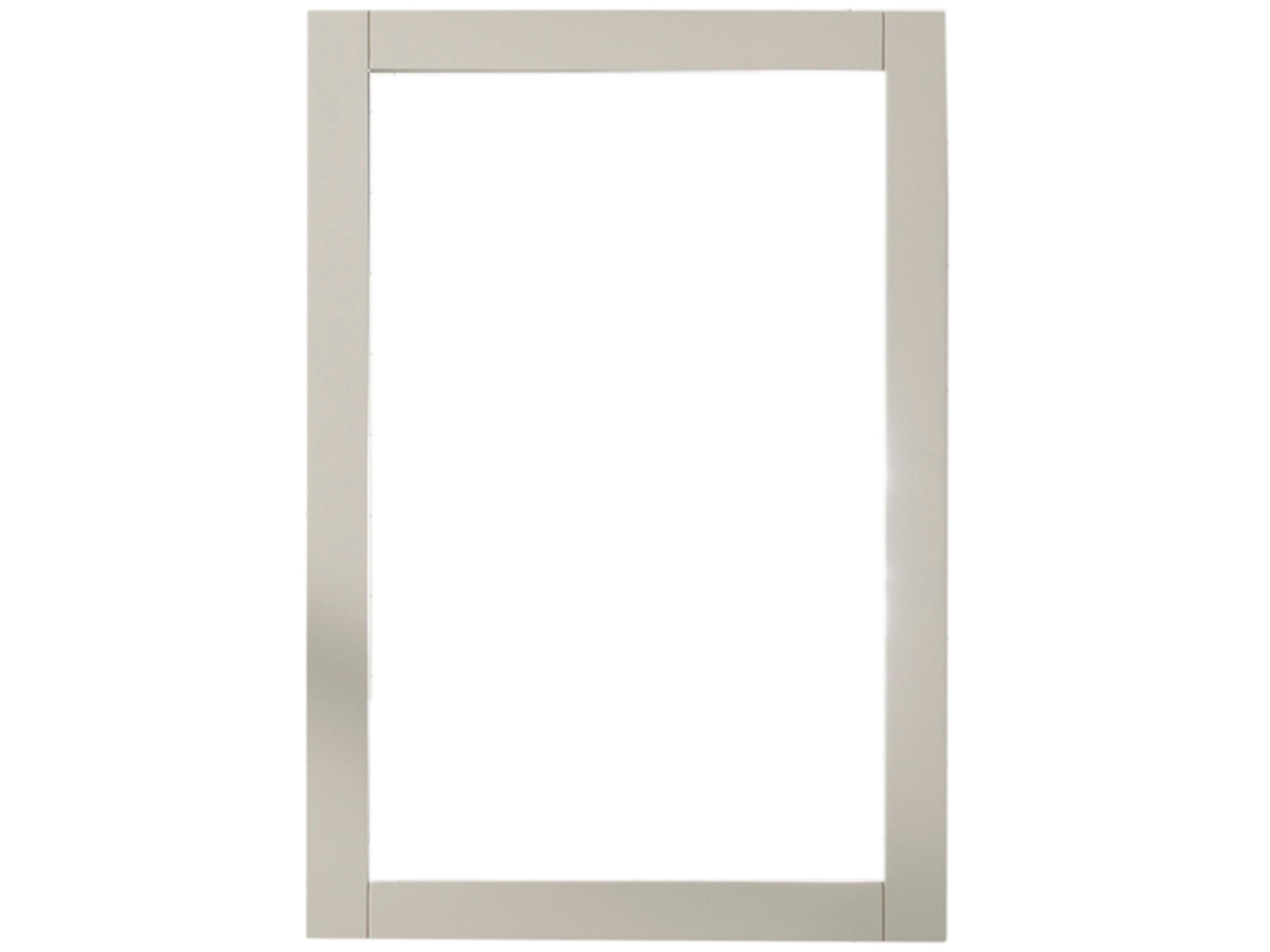 Wlf Series White Gray Wall Mirror Vertical