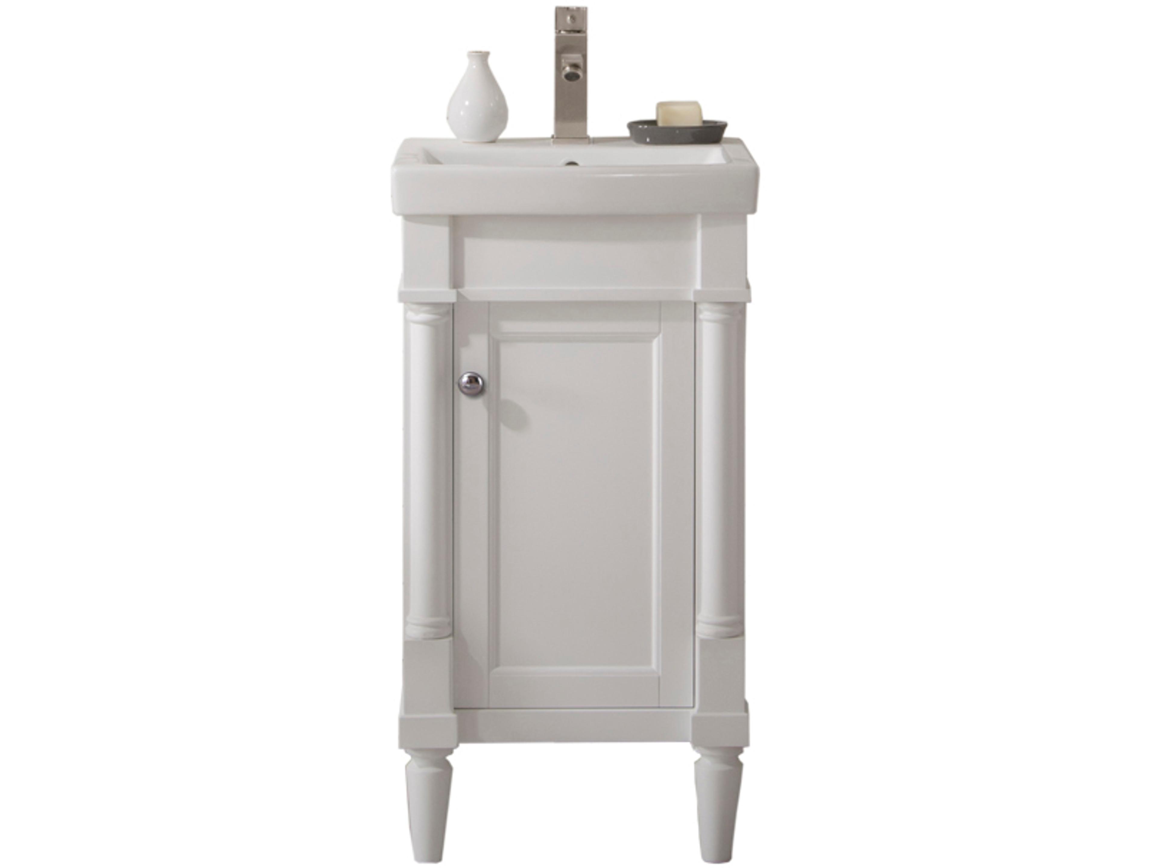 Wlf Series White Vanity