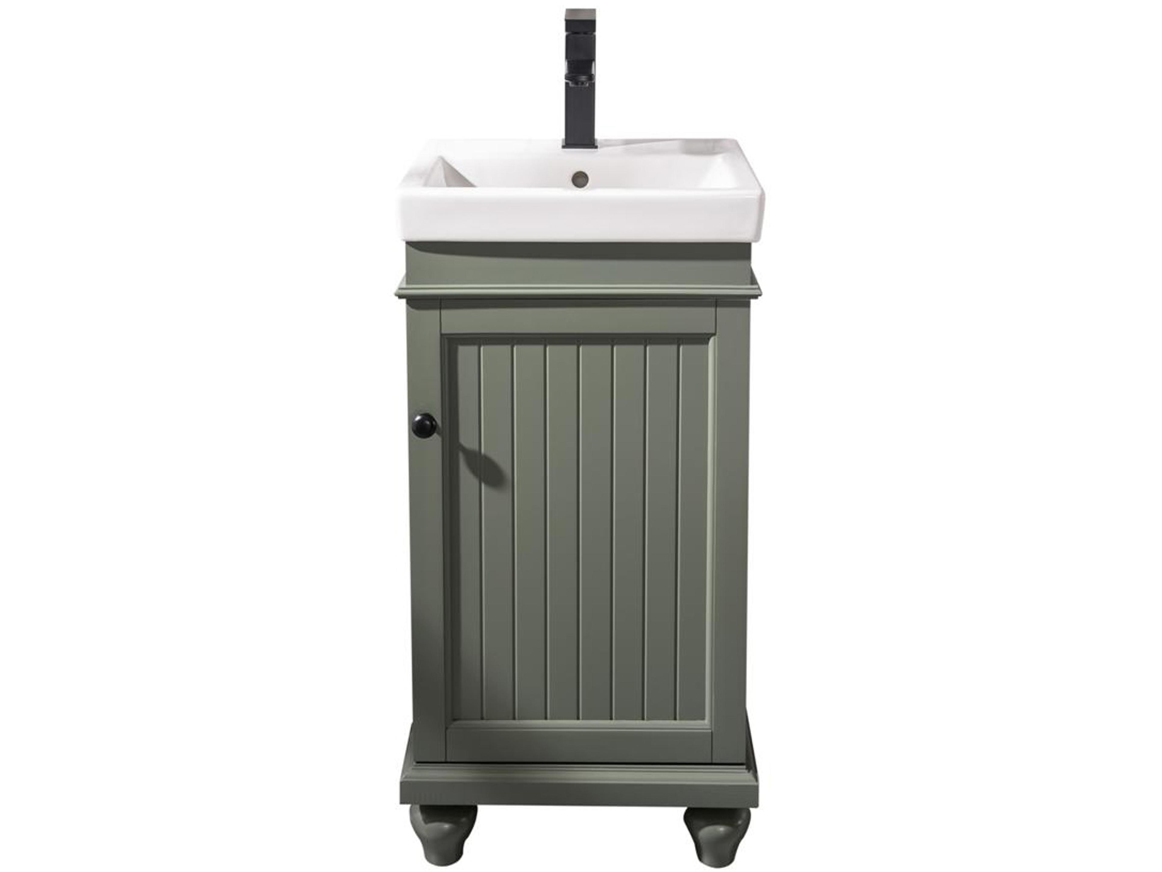 Wlf Series Pewter Green Vanity