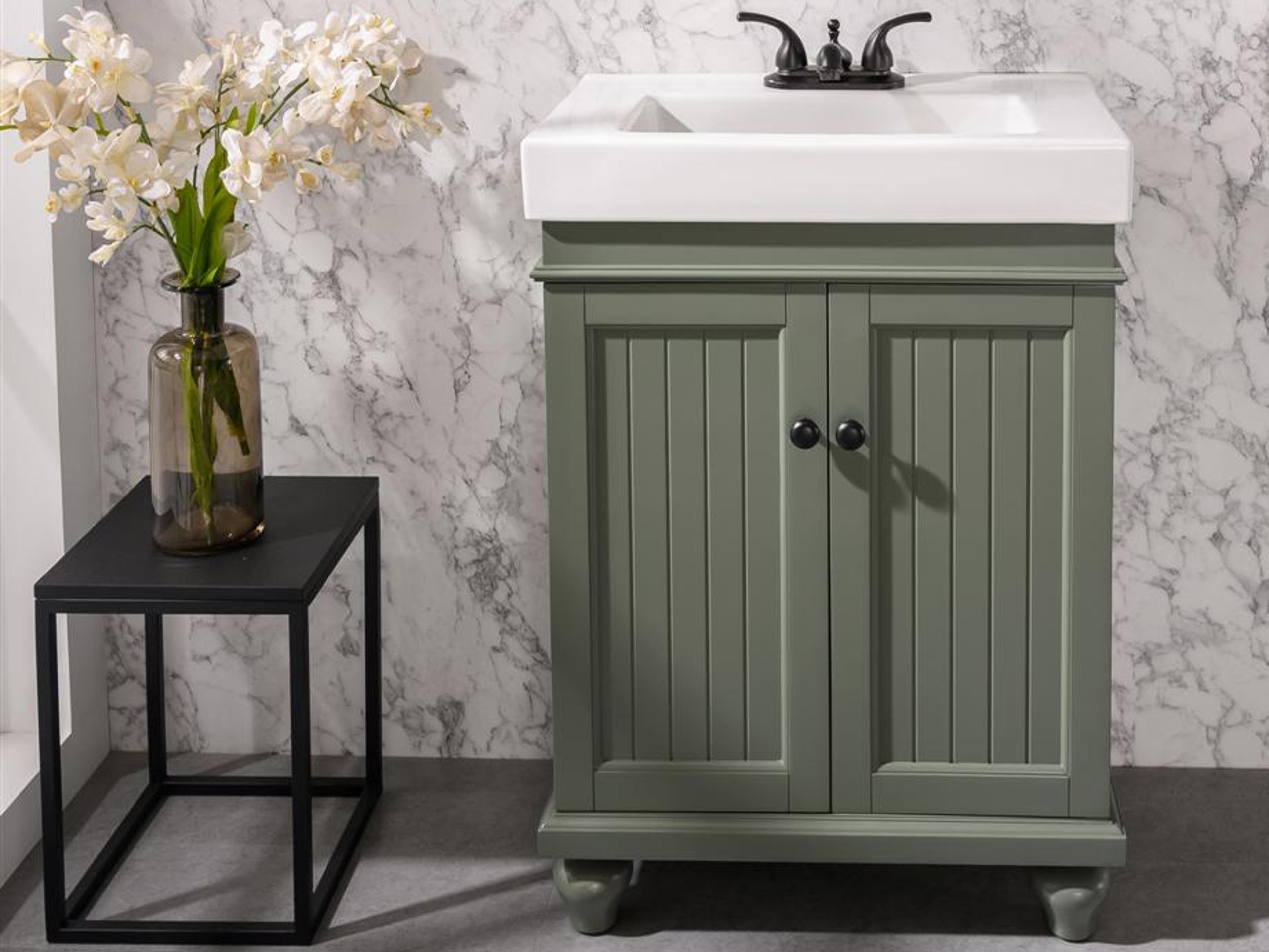 Wlf Series Pewter Green Vanity