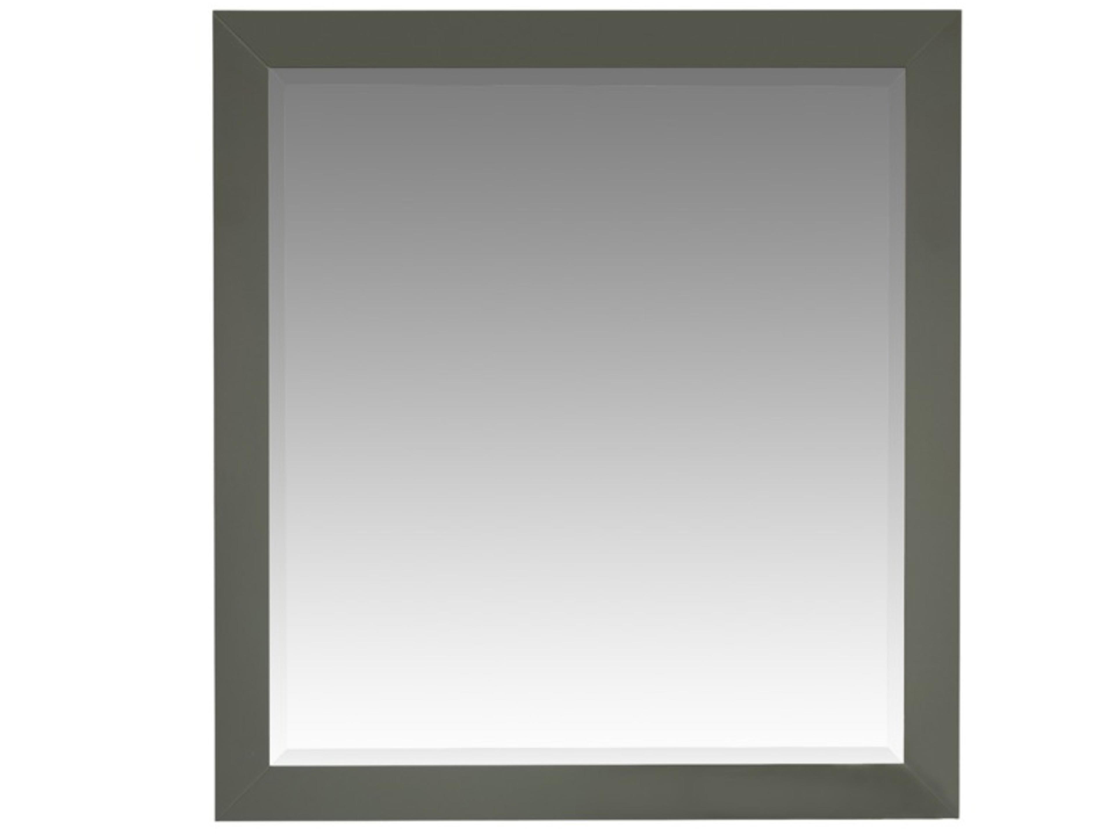 Ws Series Pewter Green Wall Mirror Rectangular