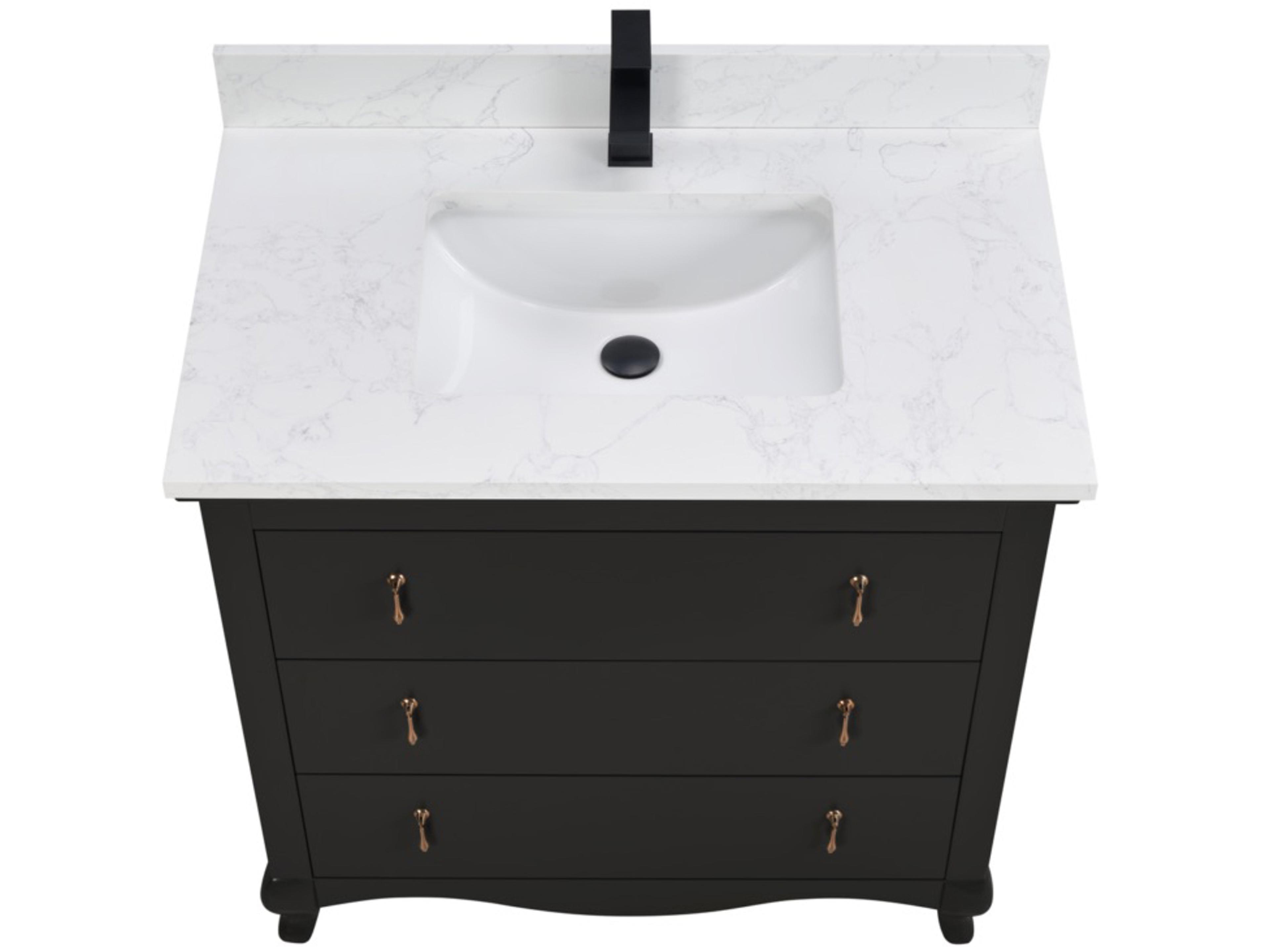 Legion Furniture Ws Series Tricorn Black Vanity