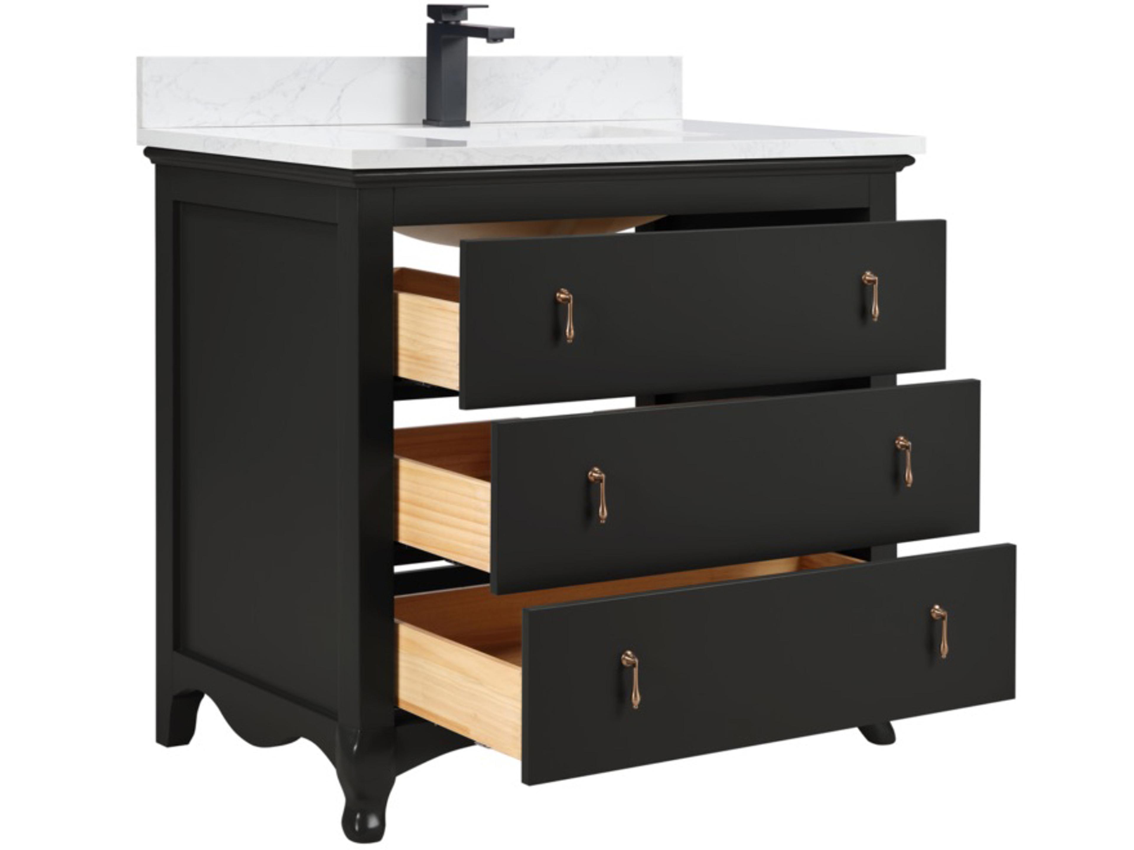 Legion Furniture Ws Series Tricorn Black Vanity