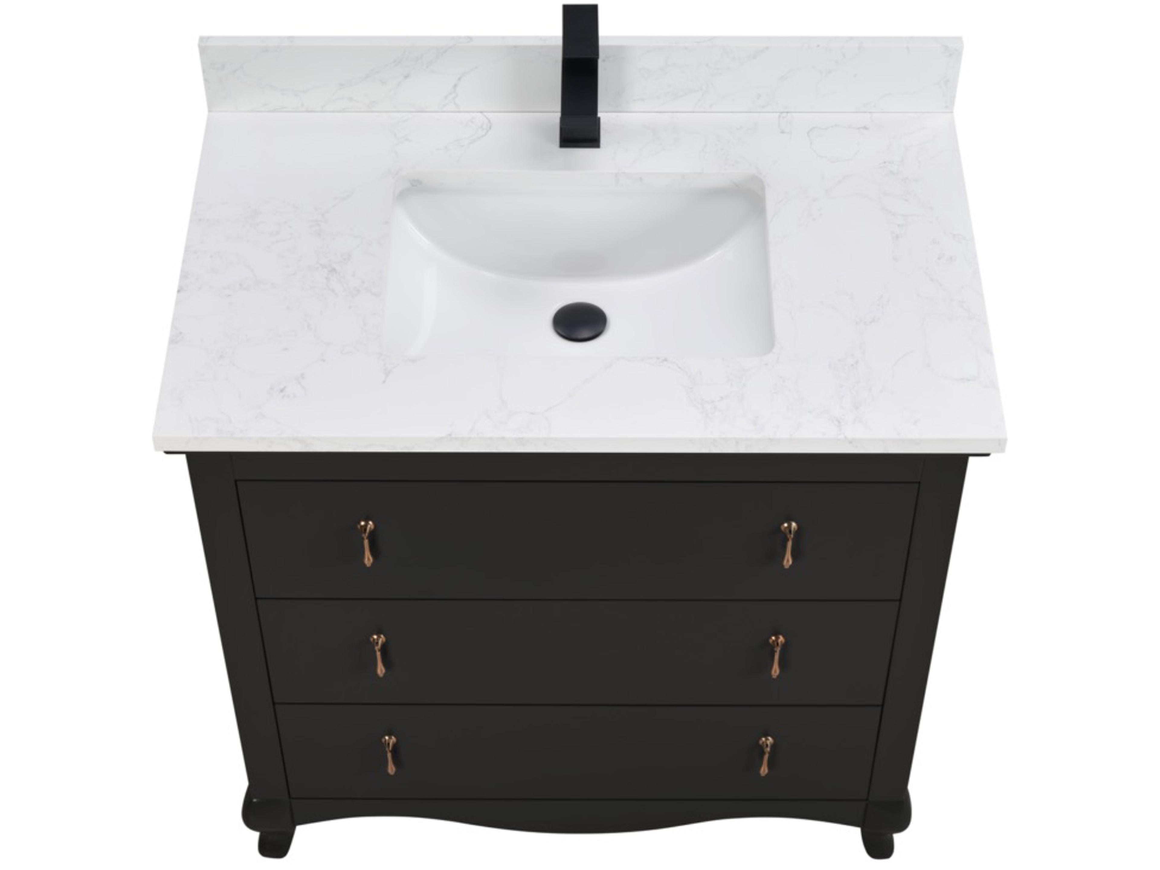 Legion Furniture Ws Series Tricorn Black Vanity