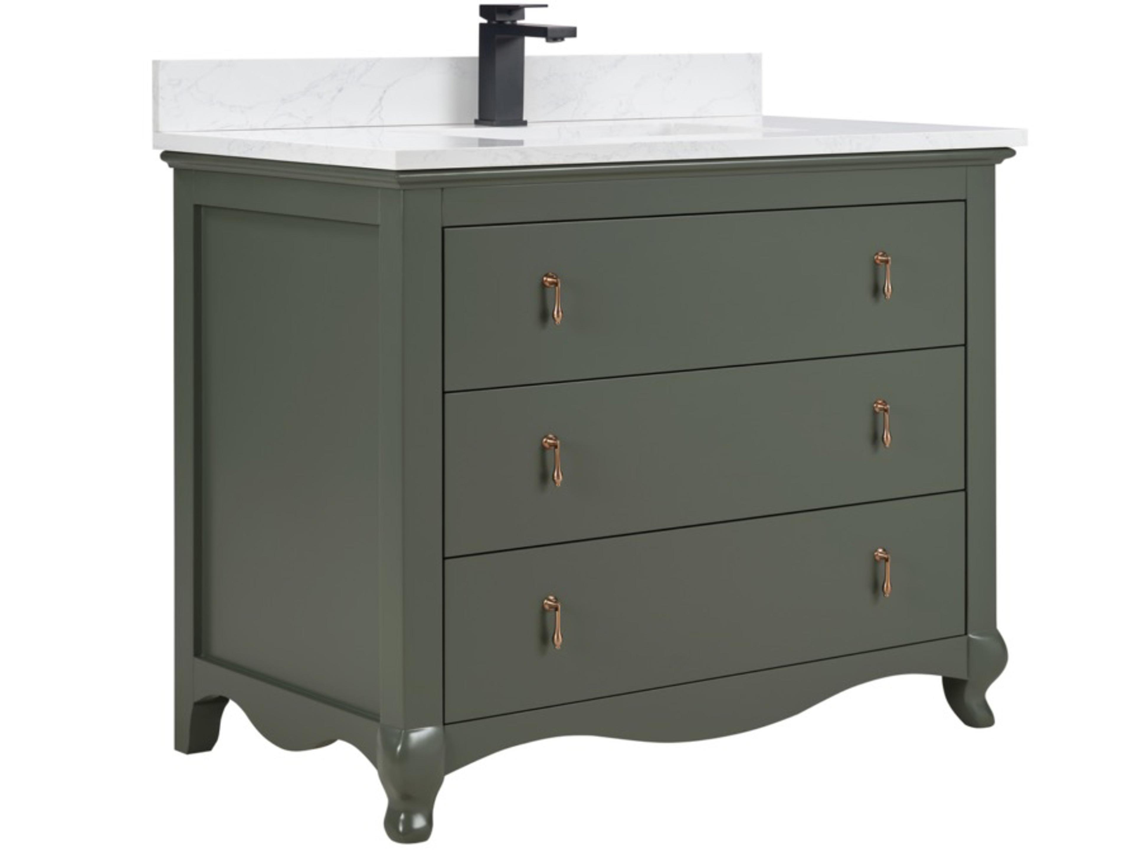 Ws Series Pewter Green Vanity