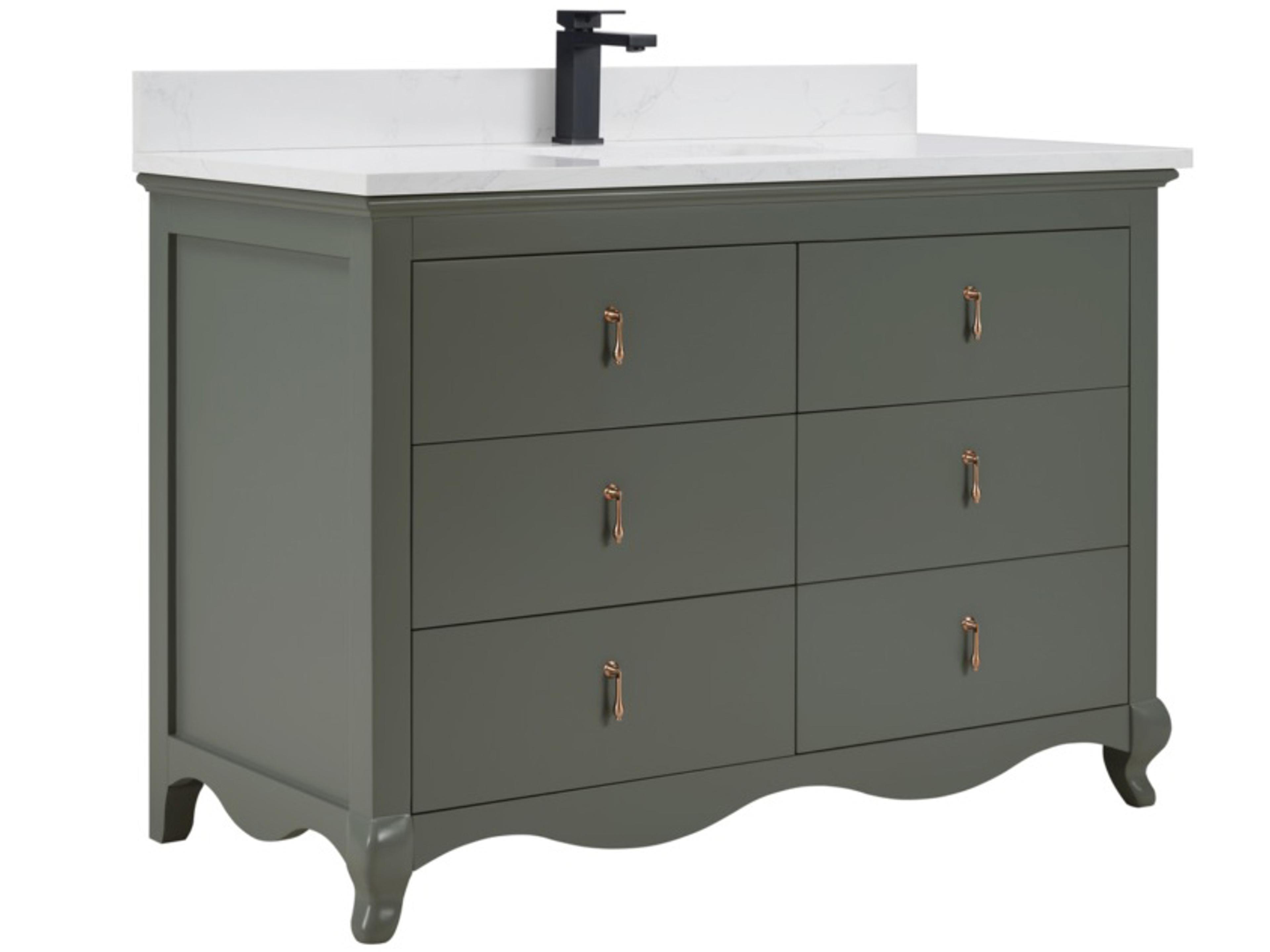 Ws Series Pewter Green Vanity