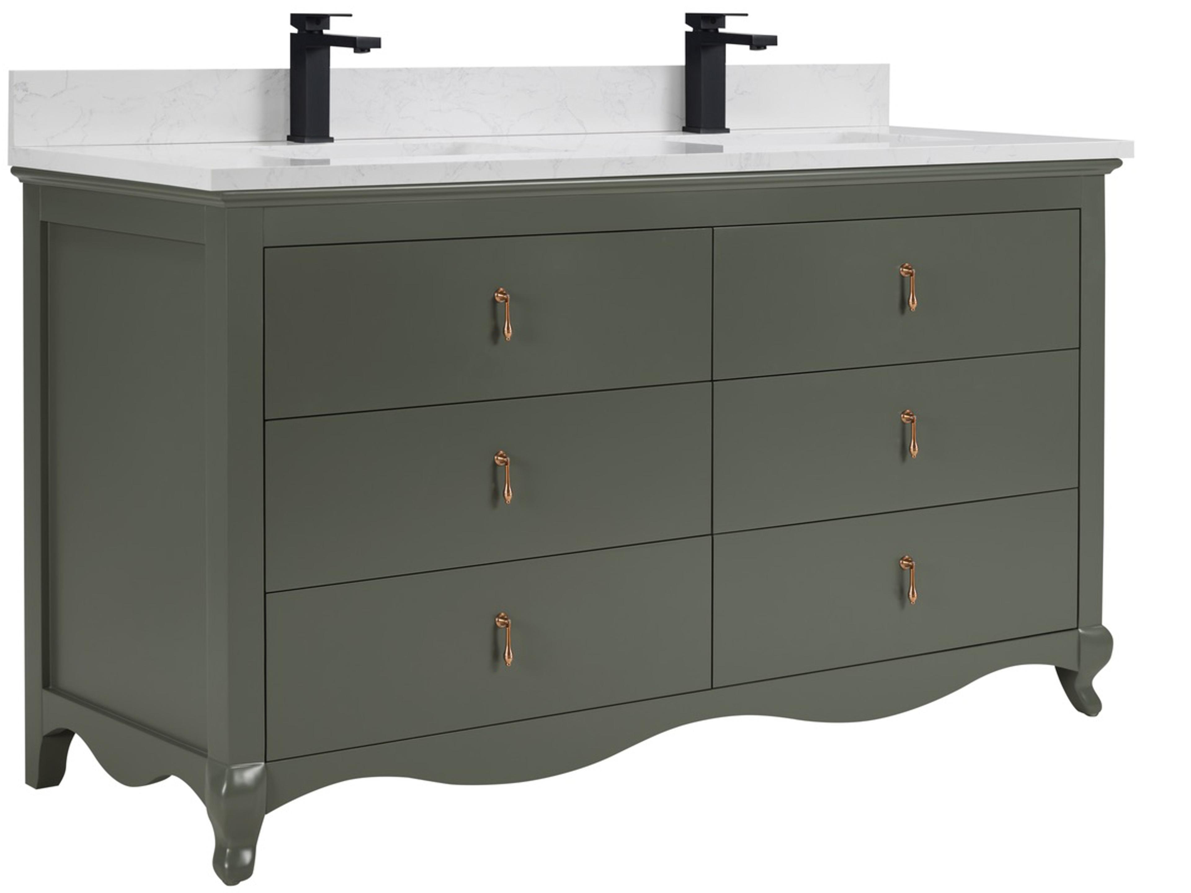 Ws Series Pewter Green Vanity
