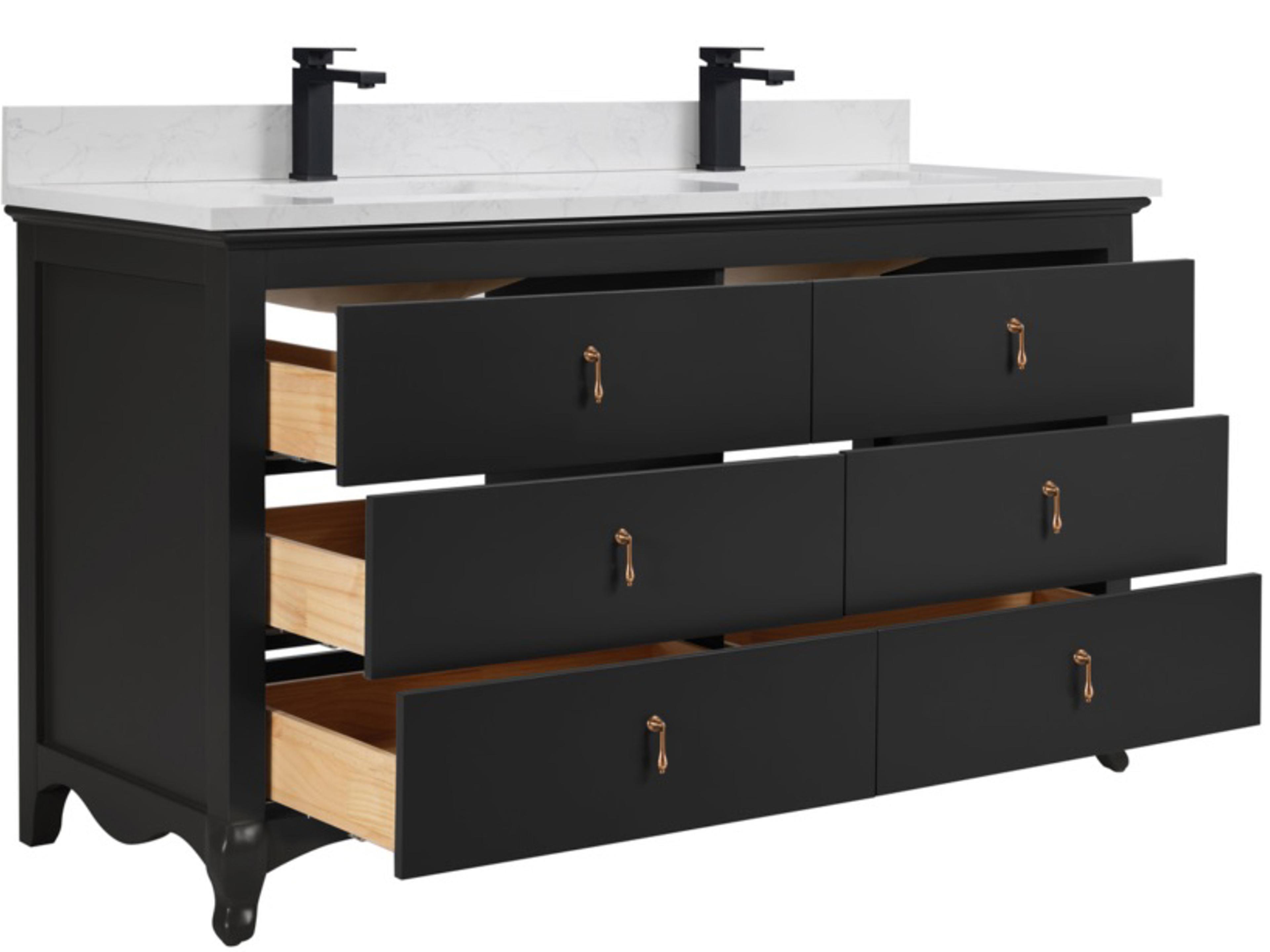 Legion Furniture Ws Series Tricorn Black Vanity