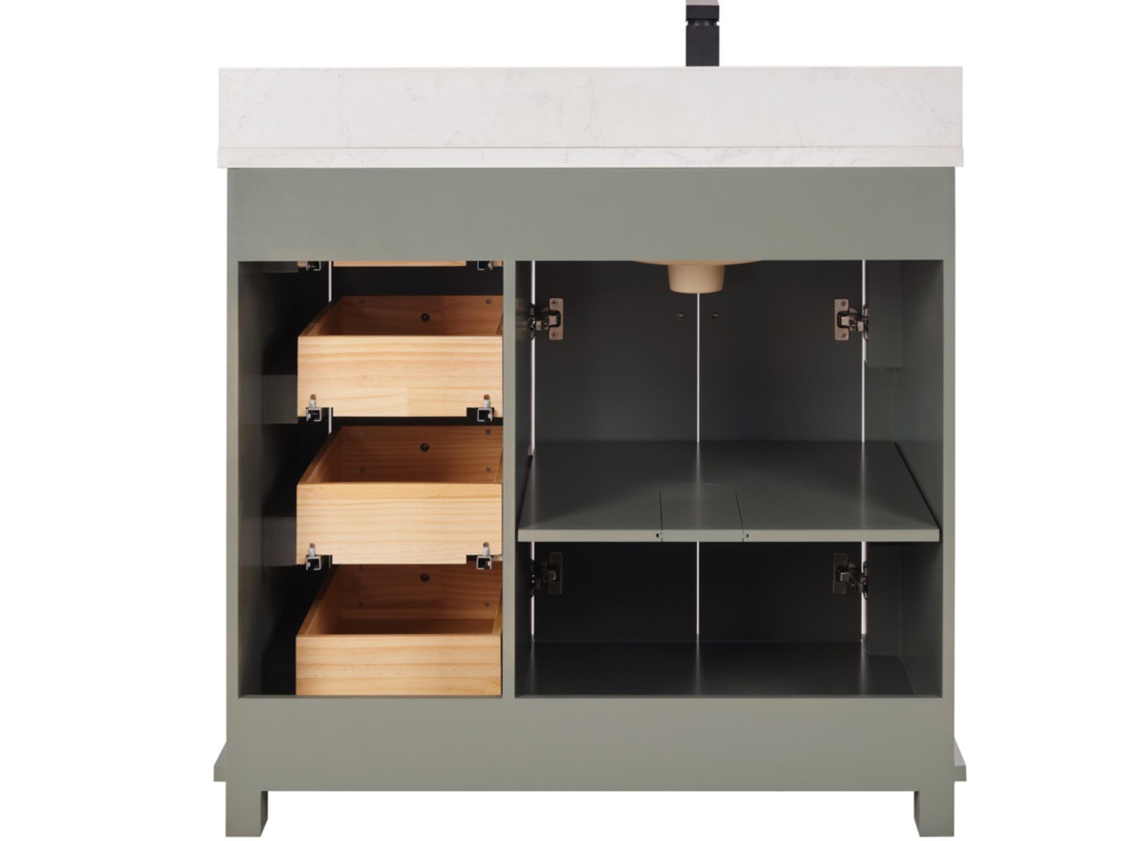 Legion Furniture Ws Series Pewter Green Vanity