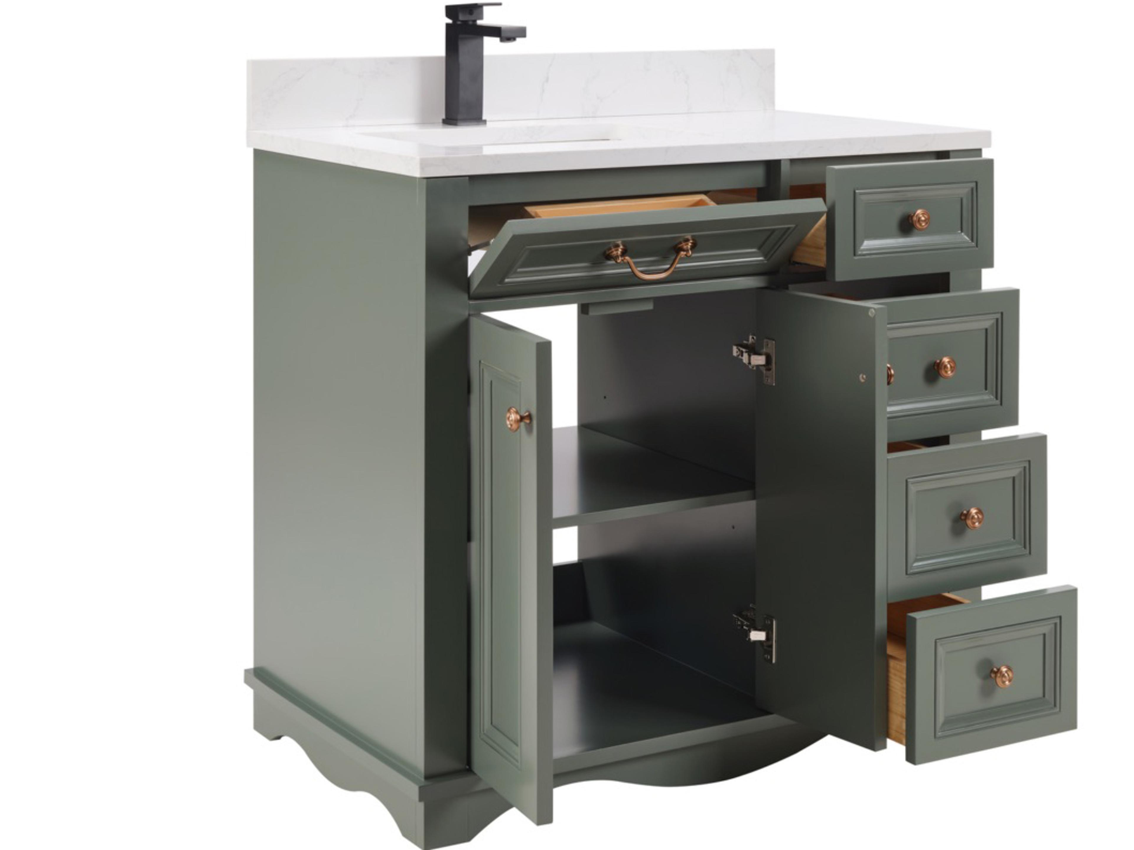Legion Furniture Ws Series Pewter Green Vanity