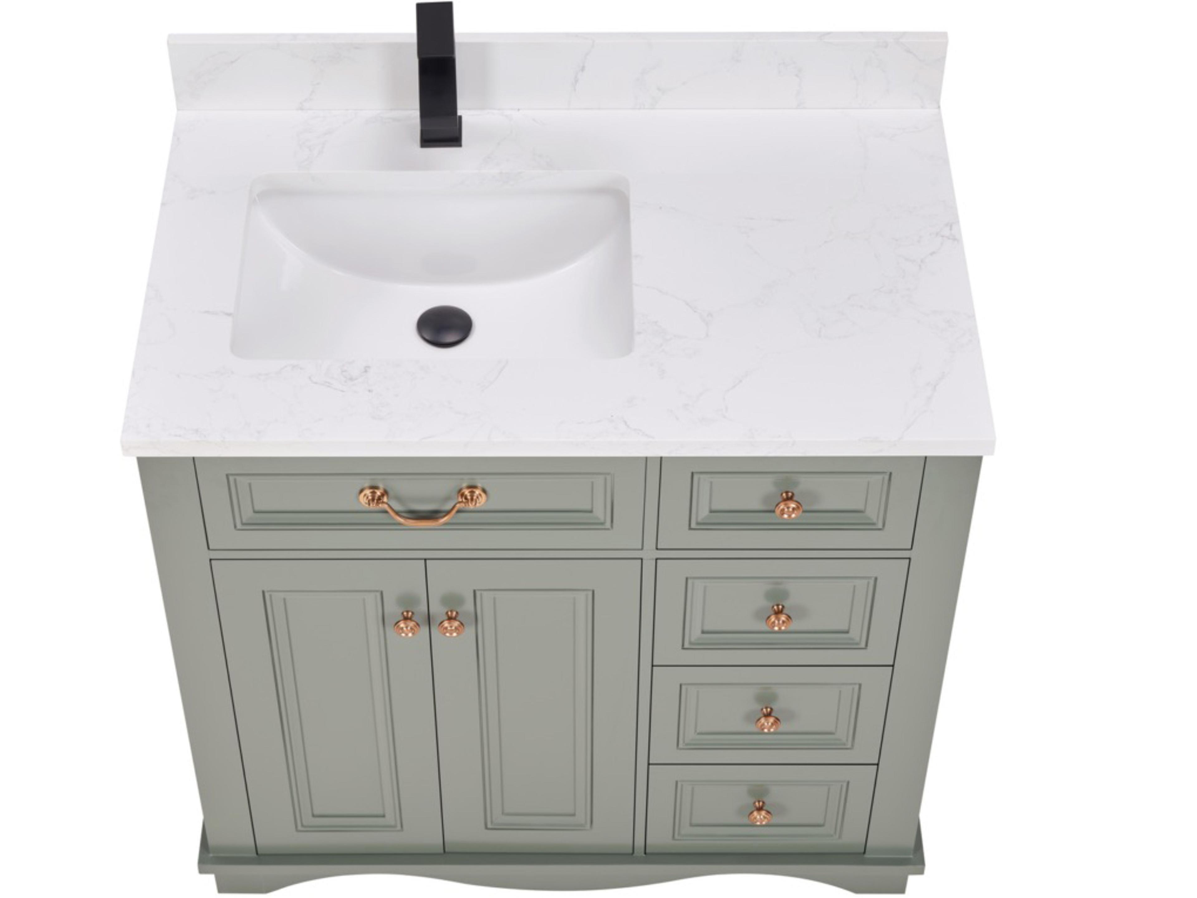 Legion Furniture Ws Series Pewter Green Vanity