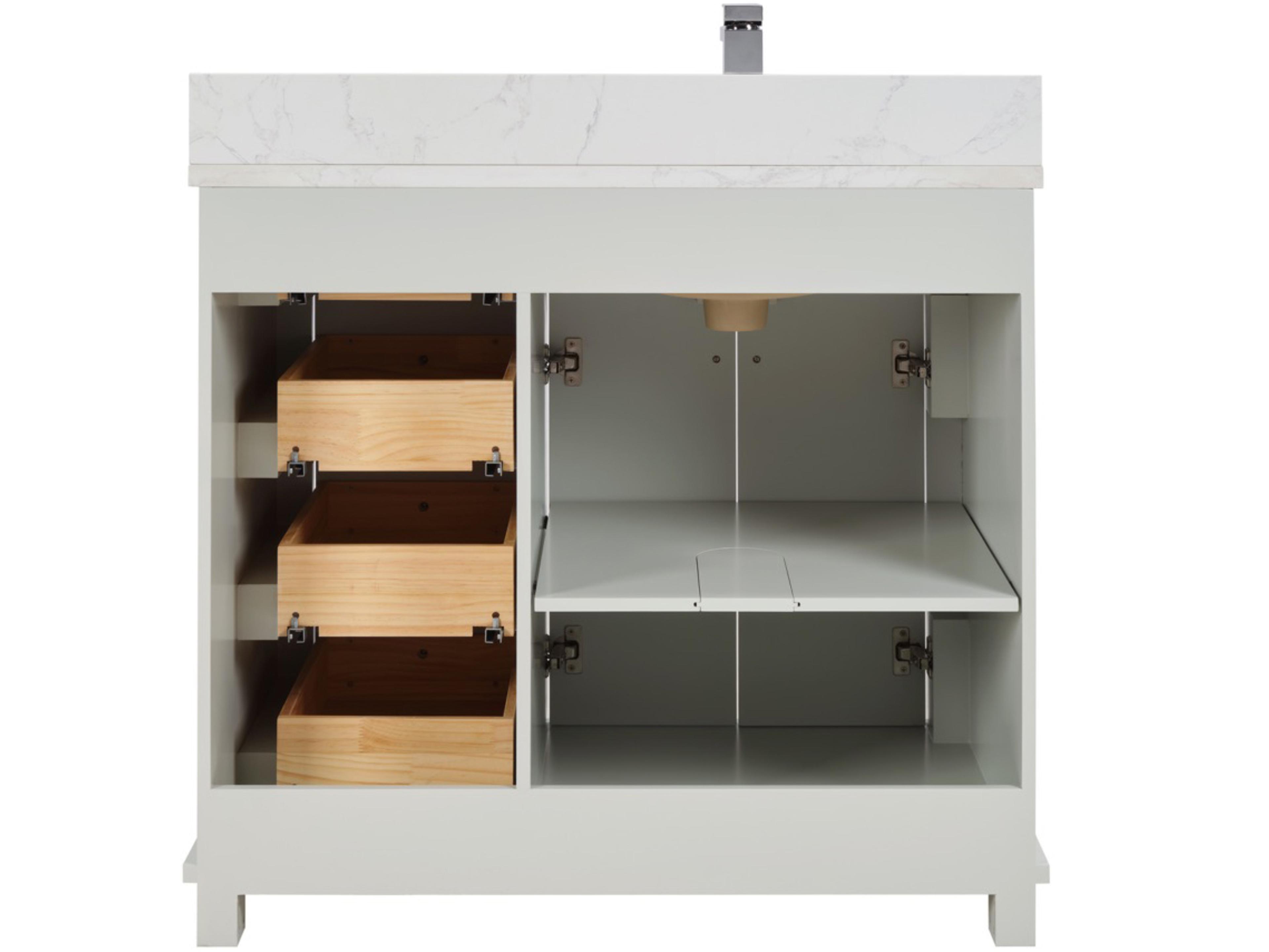 Legion Furniture Ws Series Silver Strand Vanity