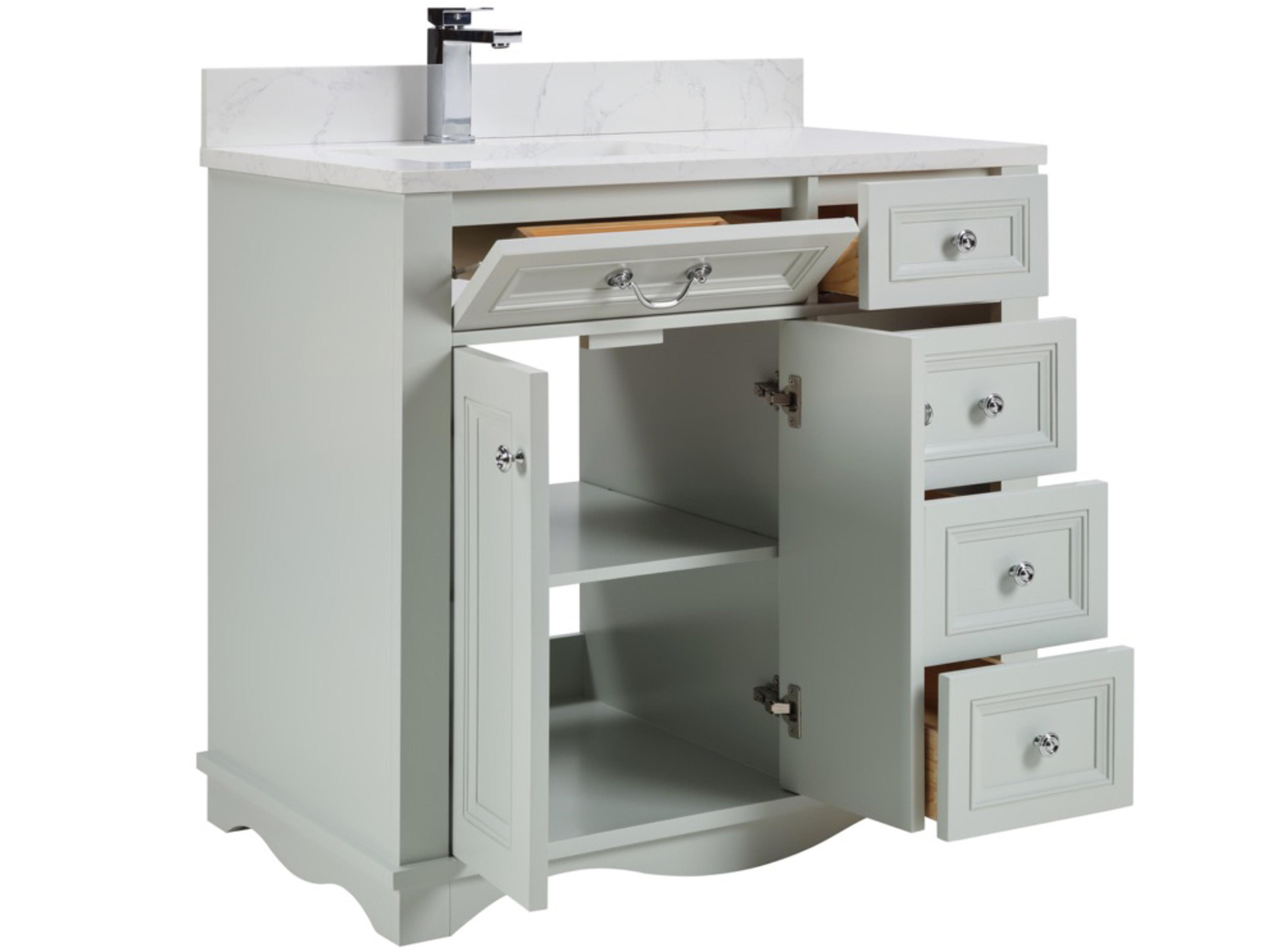 Legion Furniture Ws Series Silver Strand Vanity