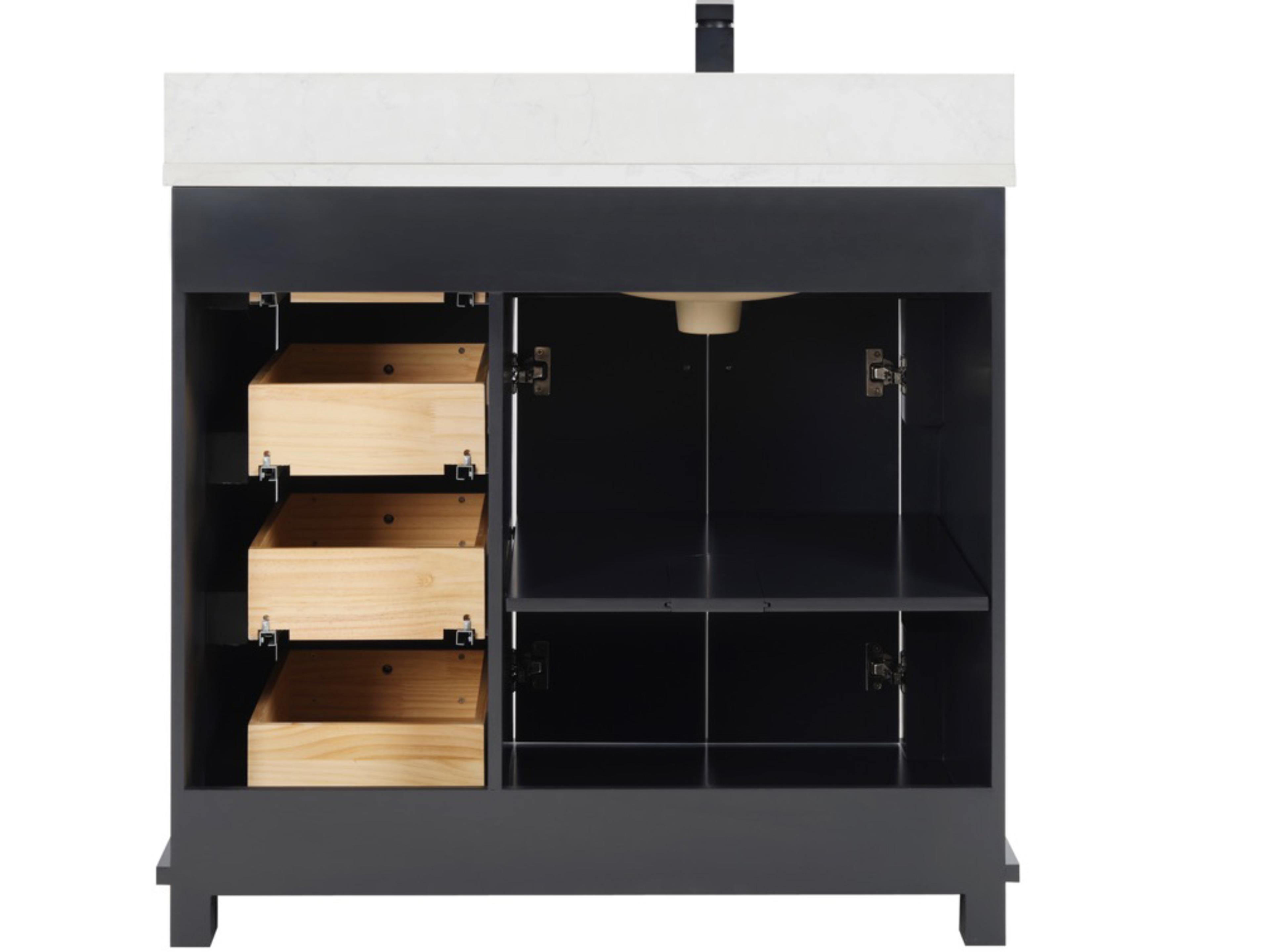 Legion Furniture Ws Series Tricorn Black Vanity