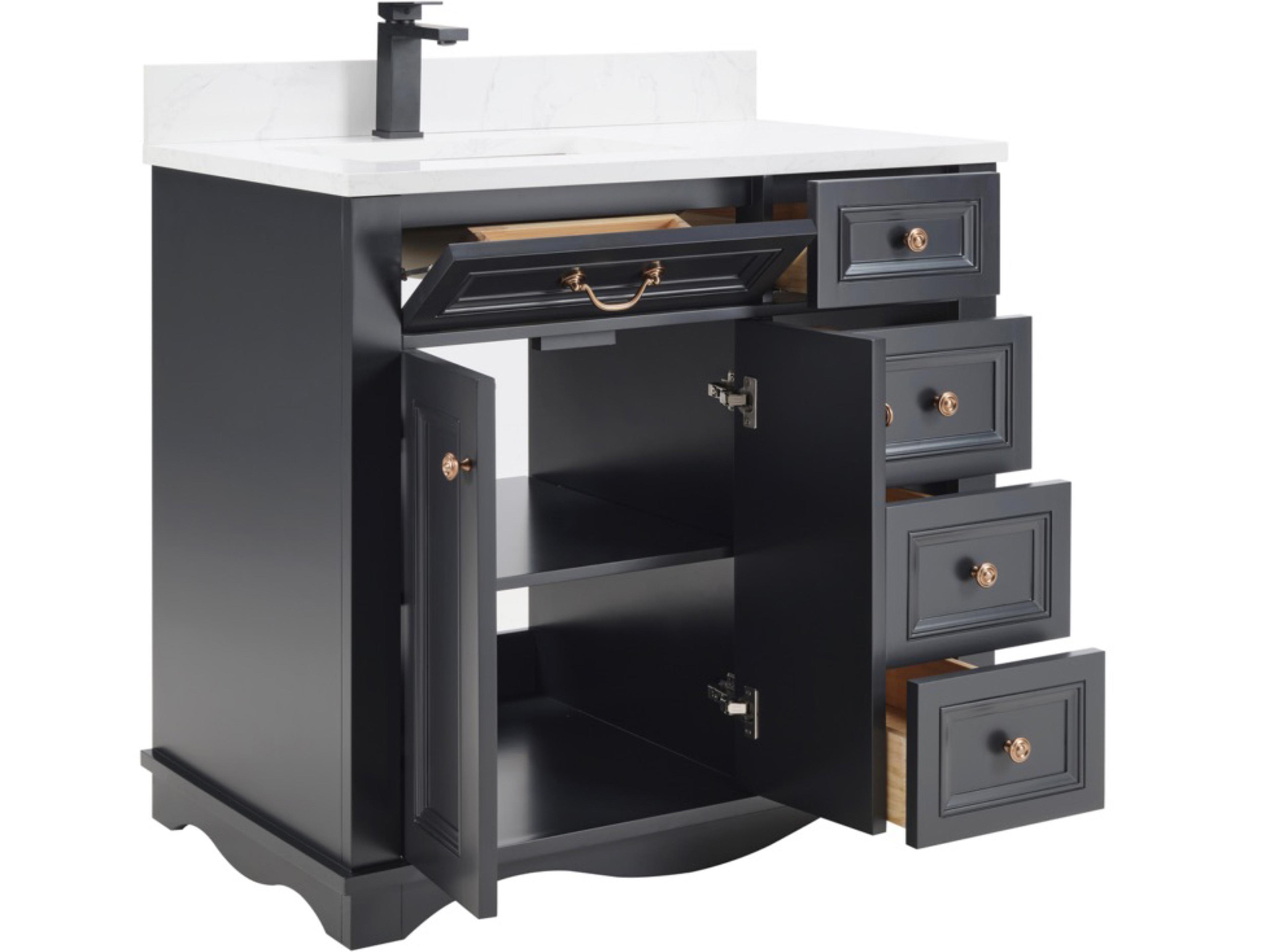 Legion Furniture Ws Series Tricorn Black Vanity