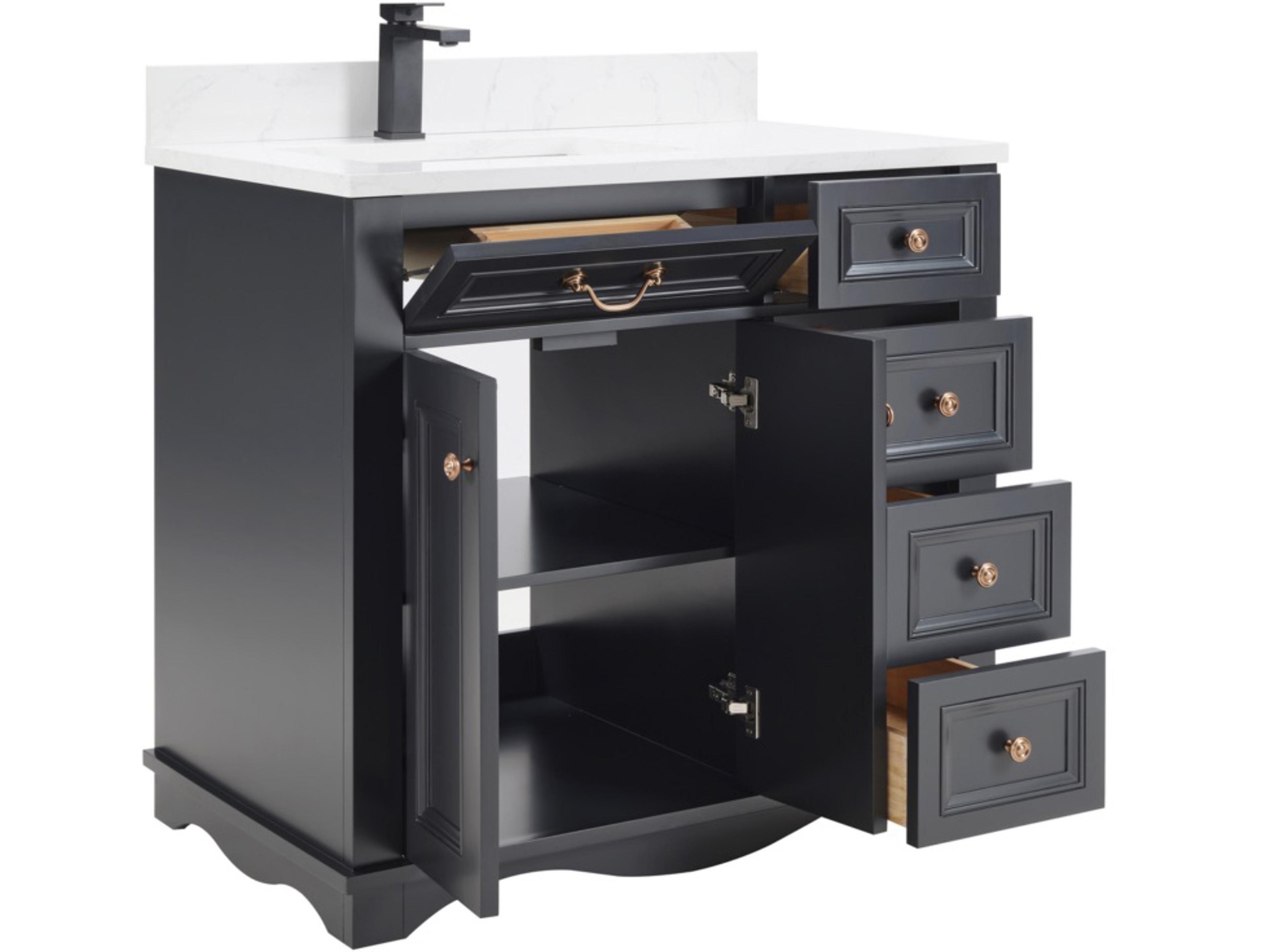 Legion Furniture Ws Series Tricorn Black Vanity