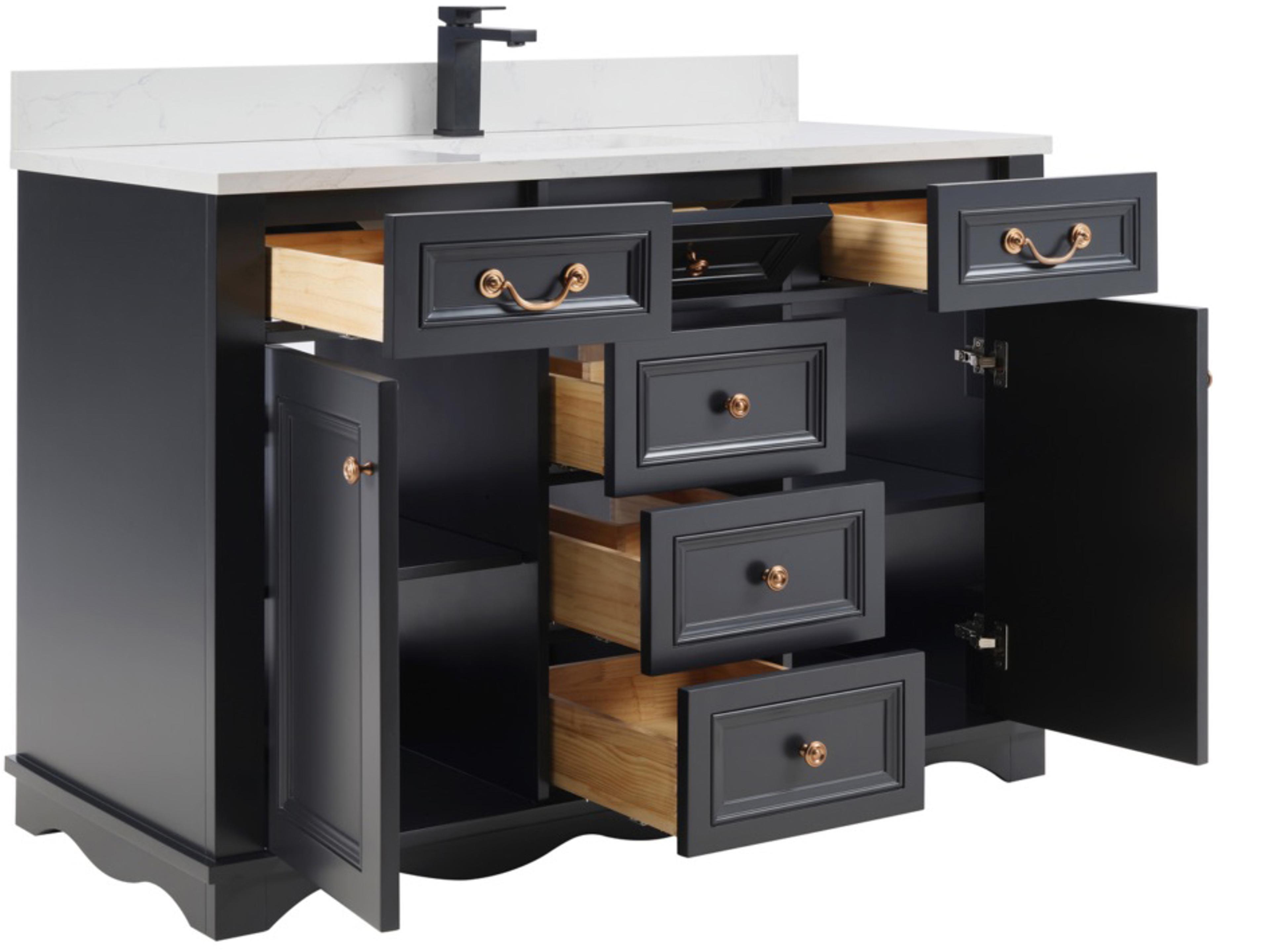 Legion Furniture Ws Series Tricorn Black Vanity