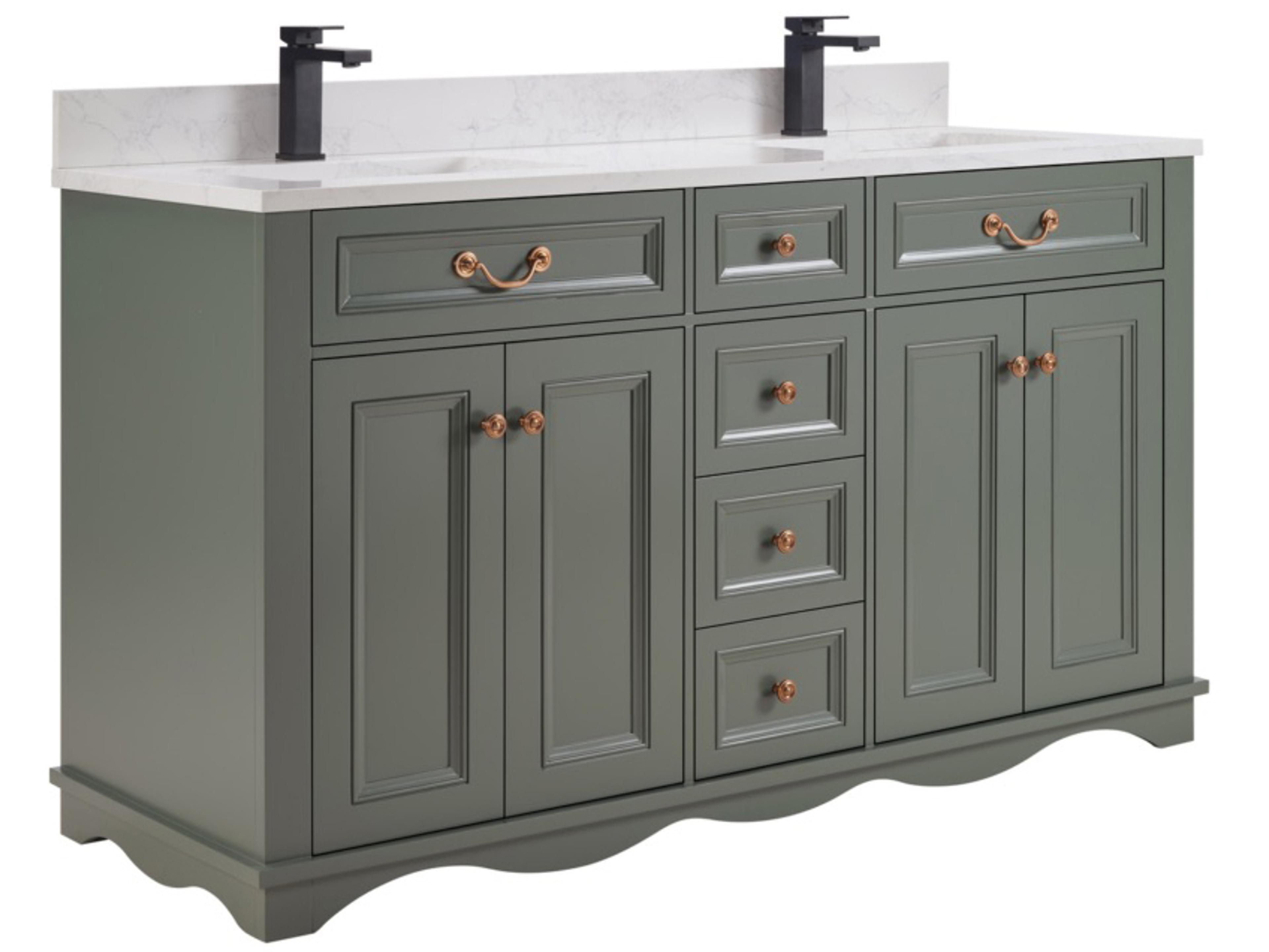 Ws Series Pewter Green Vanity