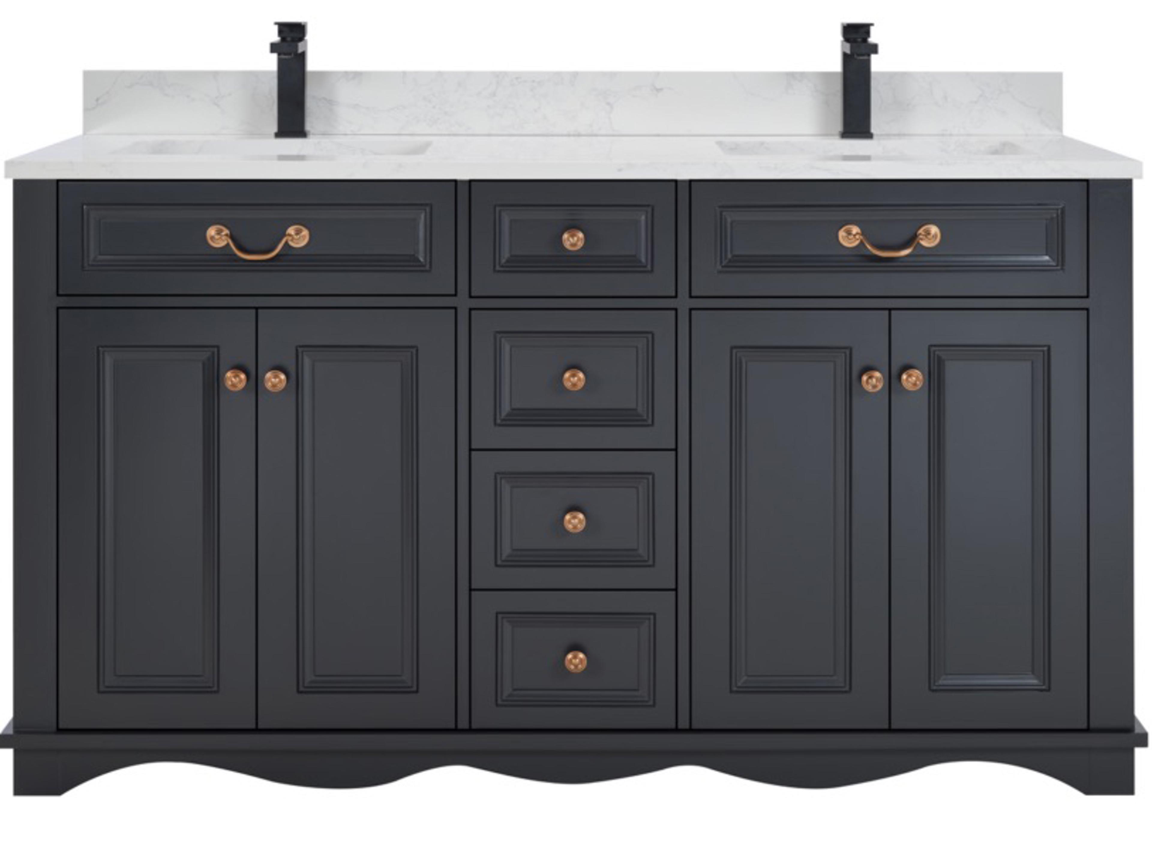 Legion Furniture Ws Series Tricorn Black Vanity