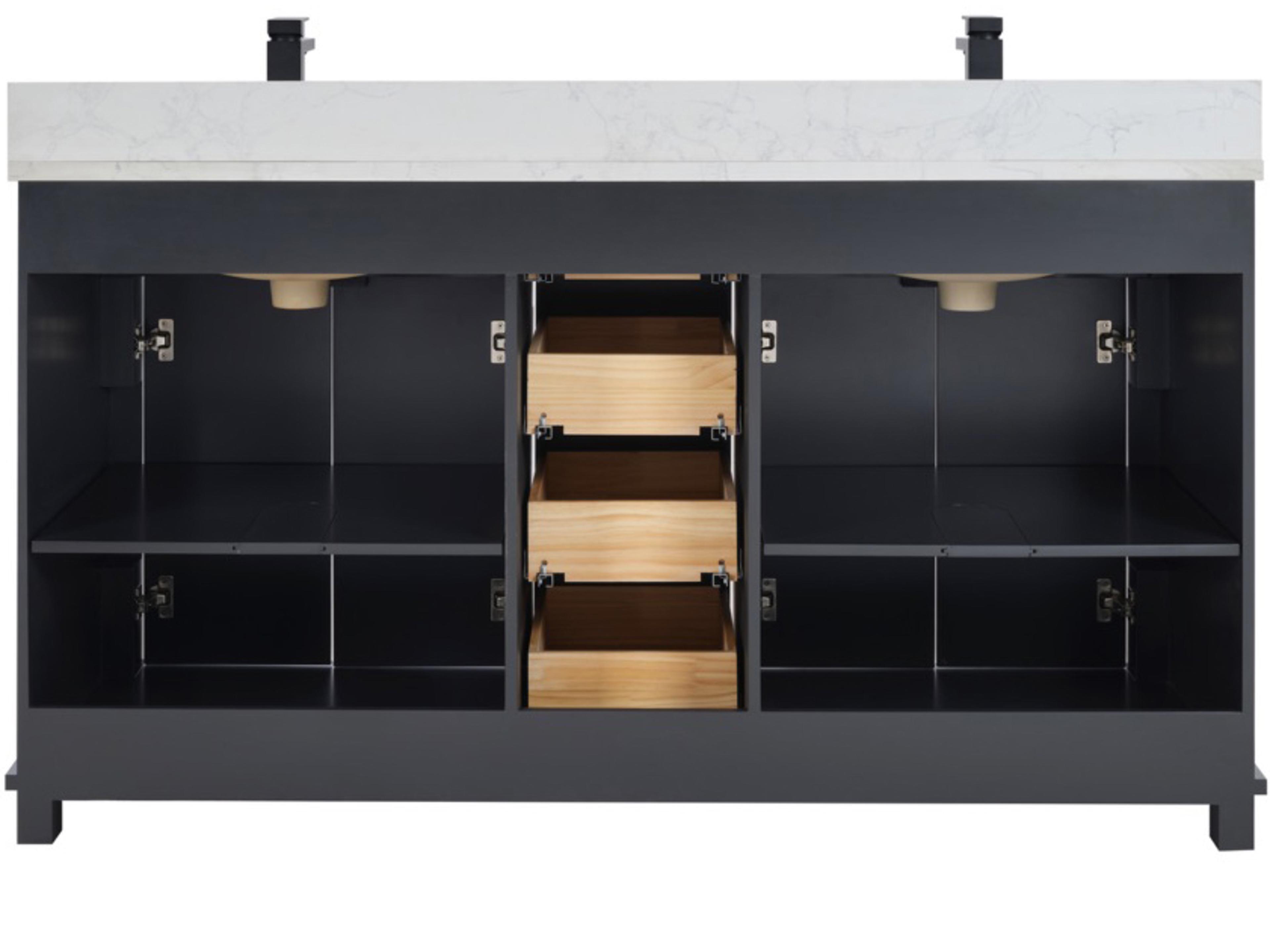 Legion Furniture Ws Series Tricorn Black Vanity