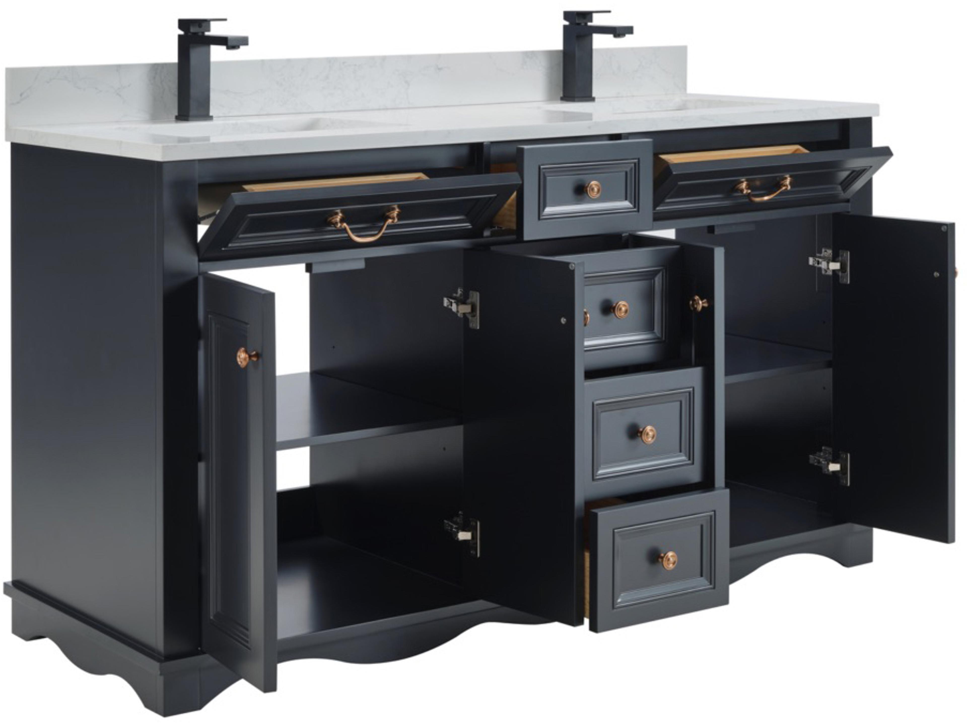 Legion Furniture Ws Series Tricorn Black Vanity
