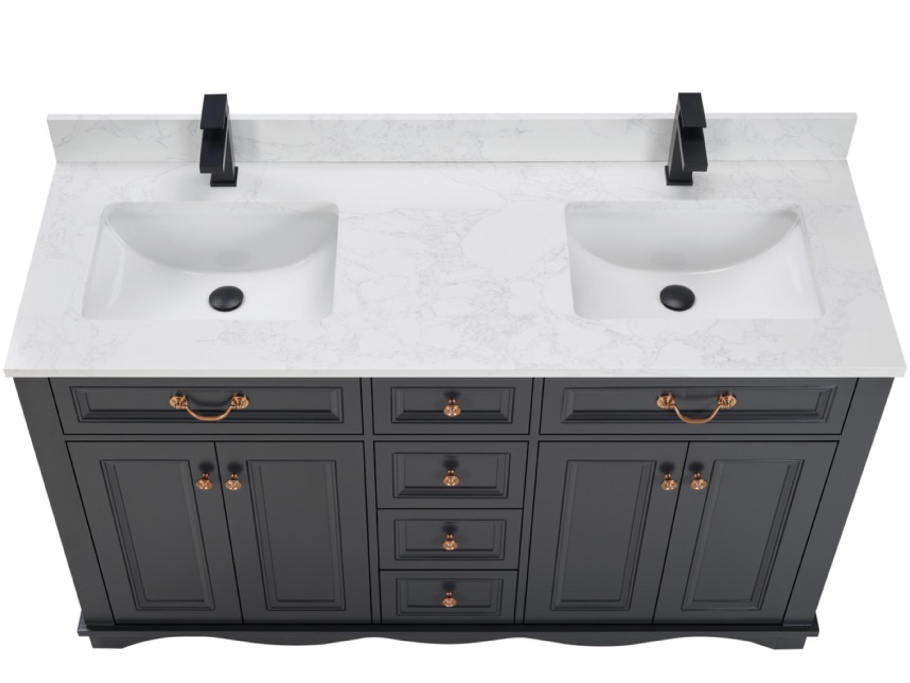 Legion Furniture Ws Series Tricorn Black Vanity