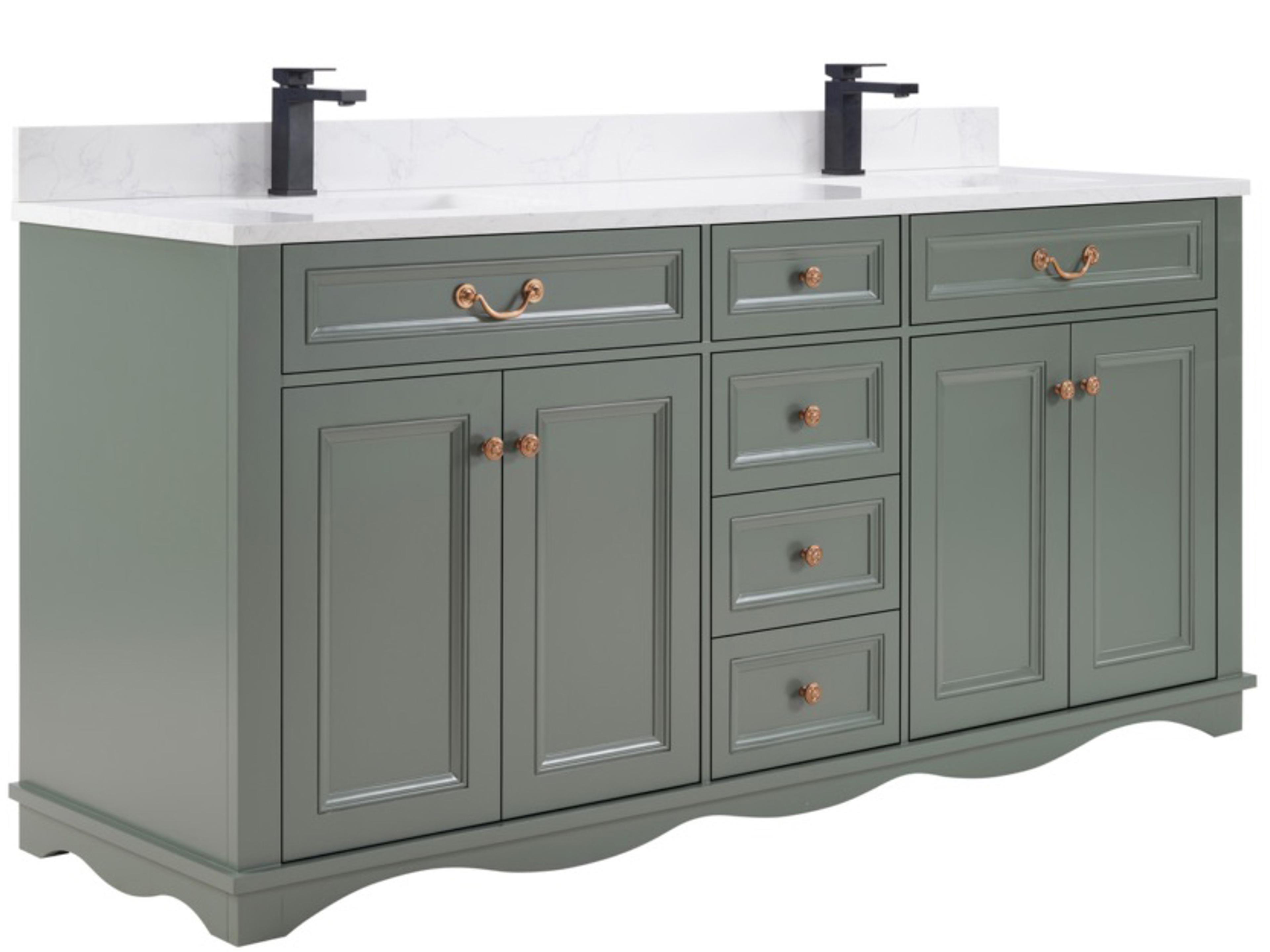Ws Series Pewter Green Vanity